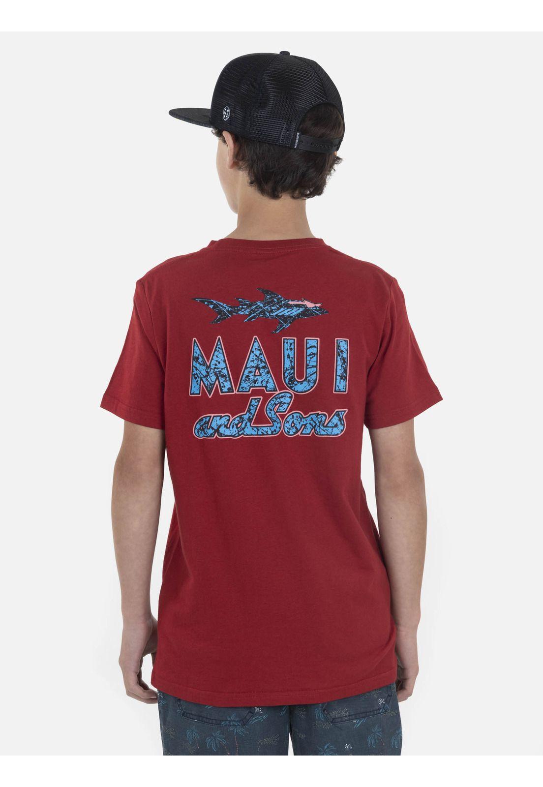 Pack Polera Jockey Juvenil Rojo 5AV1224-MV22 Maui And Sons-1