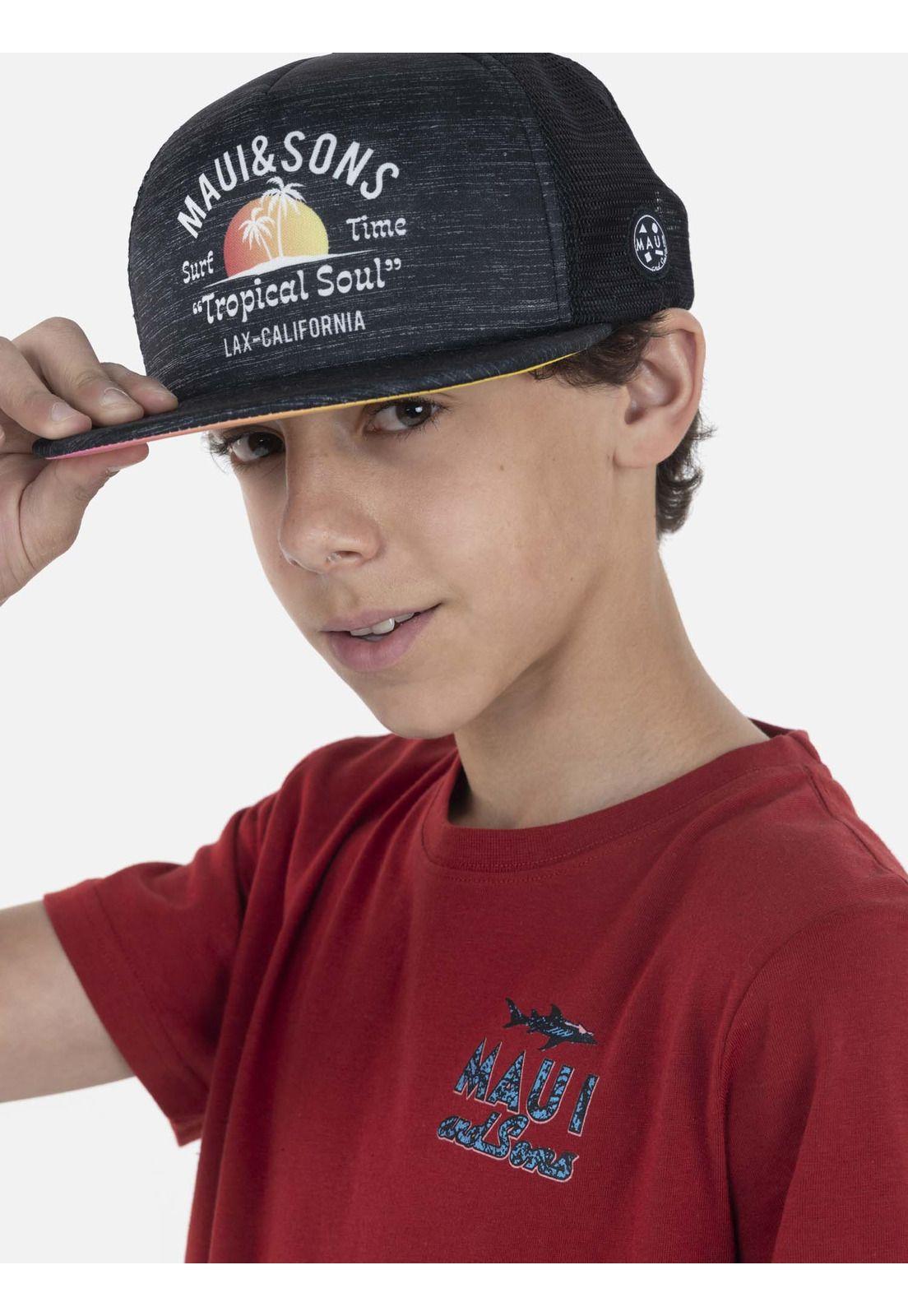 Pack Polera Jockey Juvenil Rojo 5AV1224-MV22 Maui And Sons-2