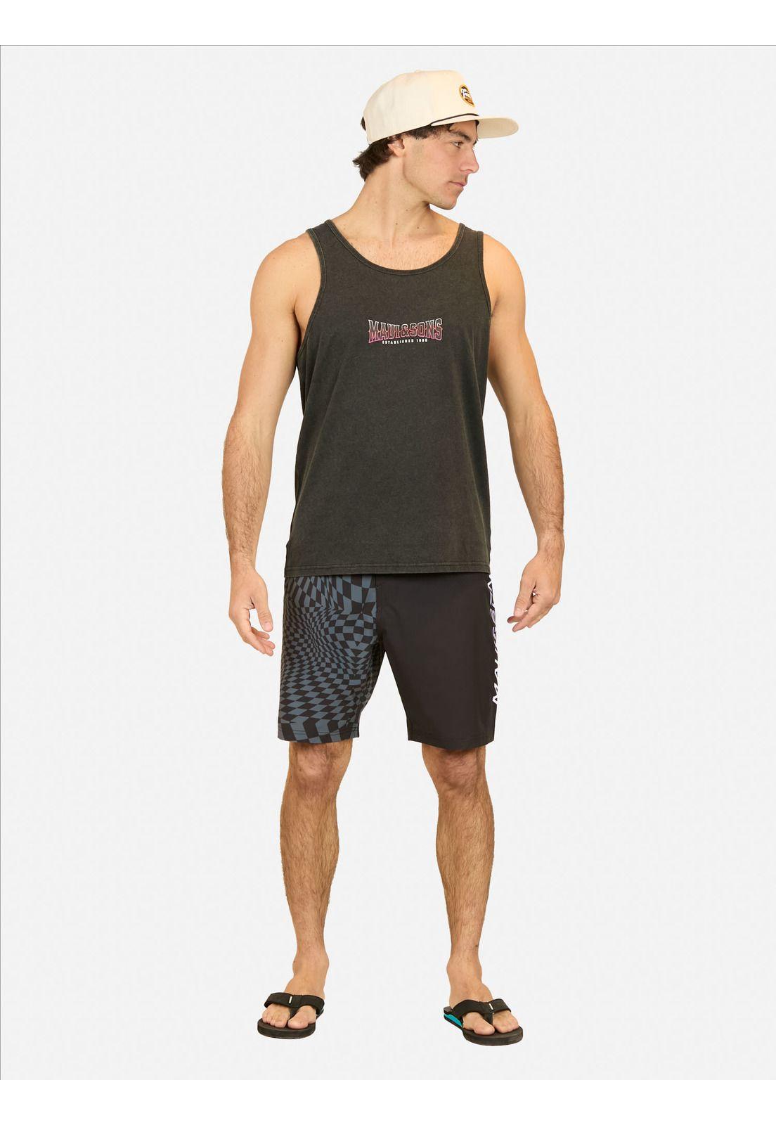 Polera SM Coastal Negro Hombre Maui And Sons-2