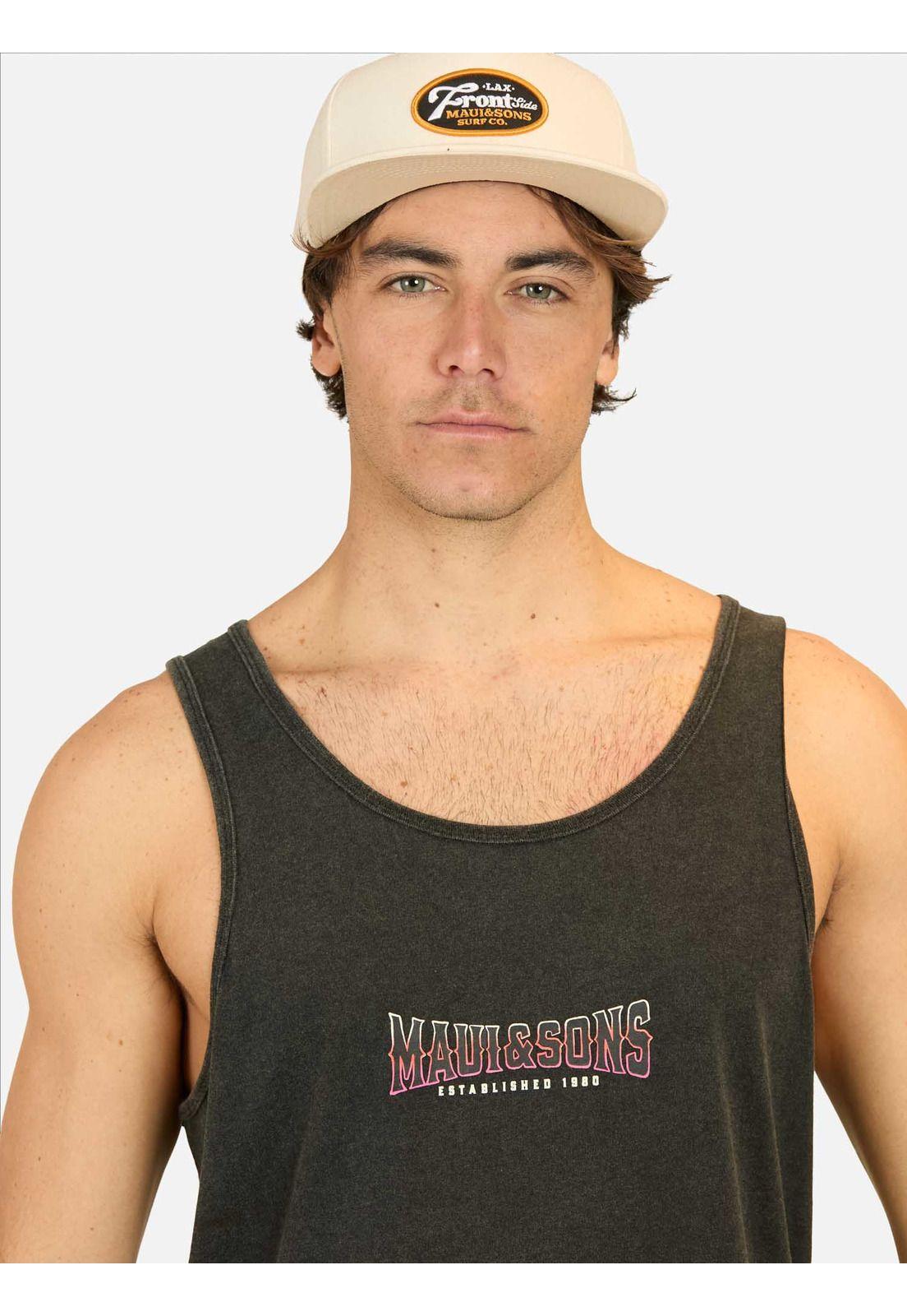 Polera SM Coastal Negro Hombre Maui And Sons-3