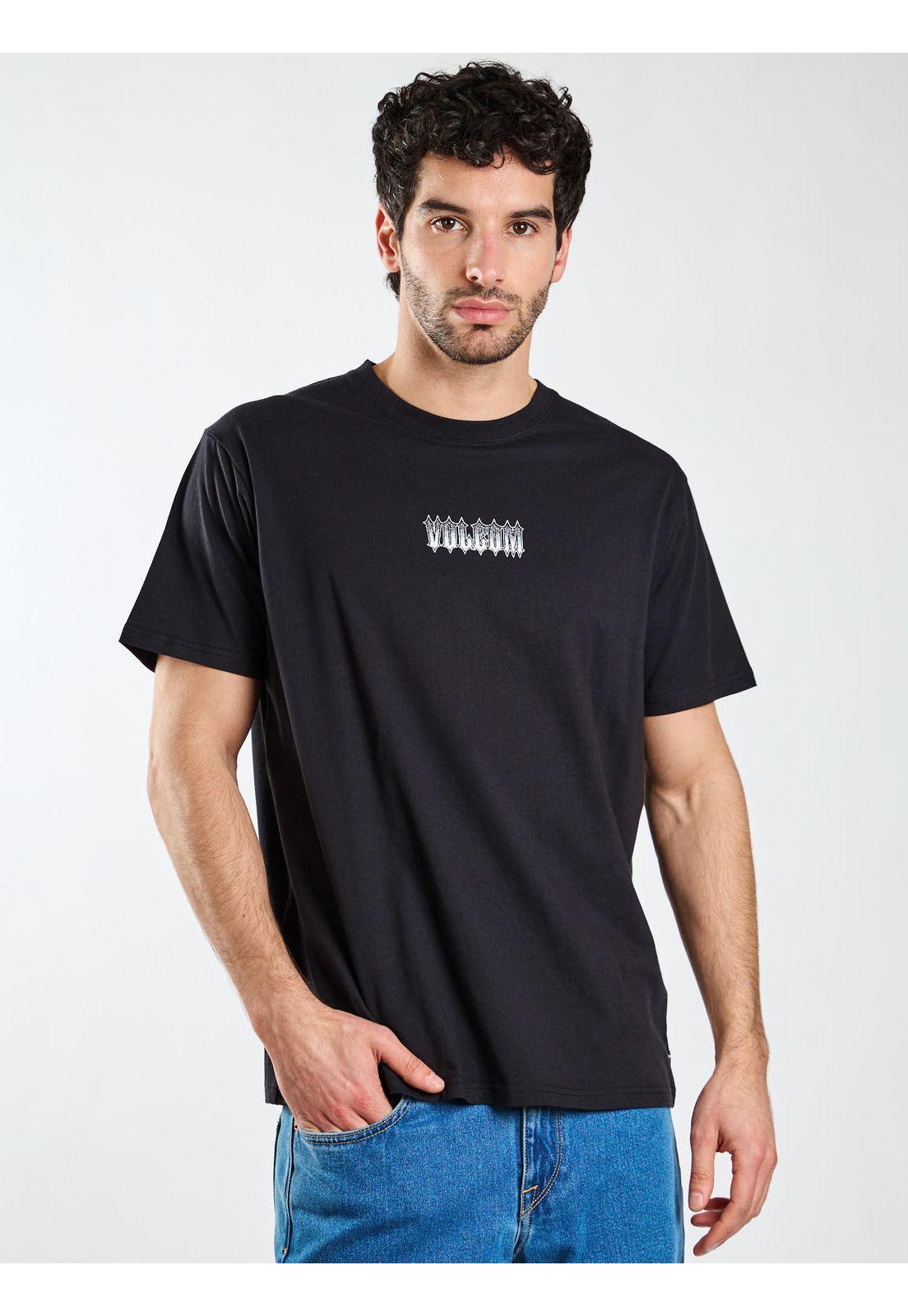 Polera MC Worker Certifico P Negro Hombre Volcom-0