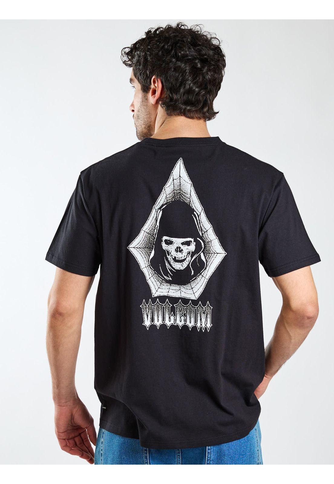 Polera MC Worker Certifico P Negro Hombre Volcom-1