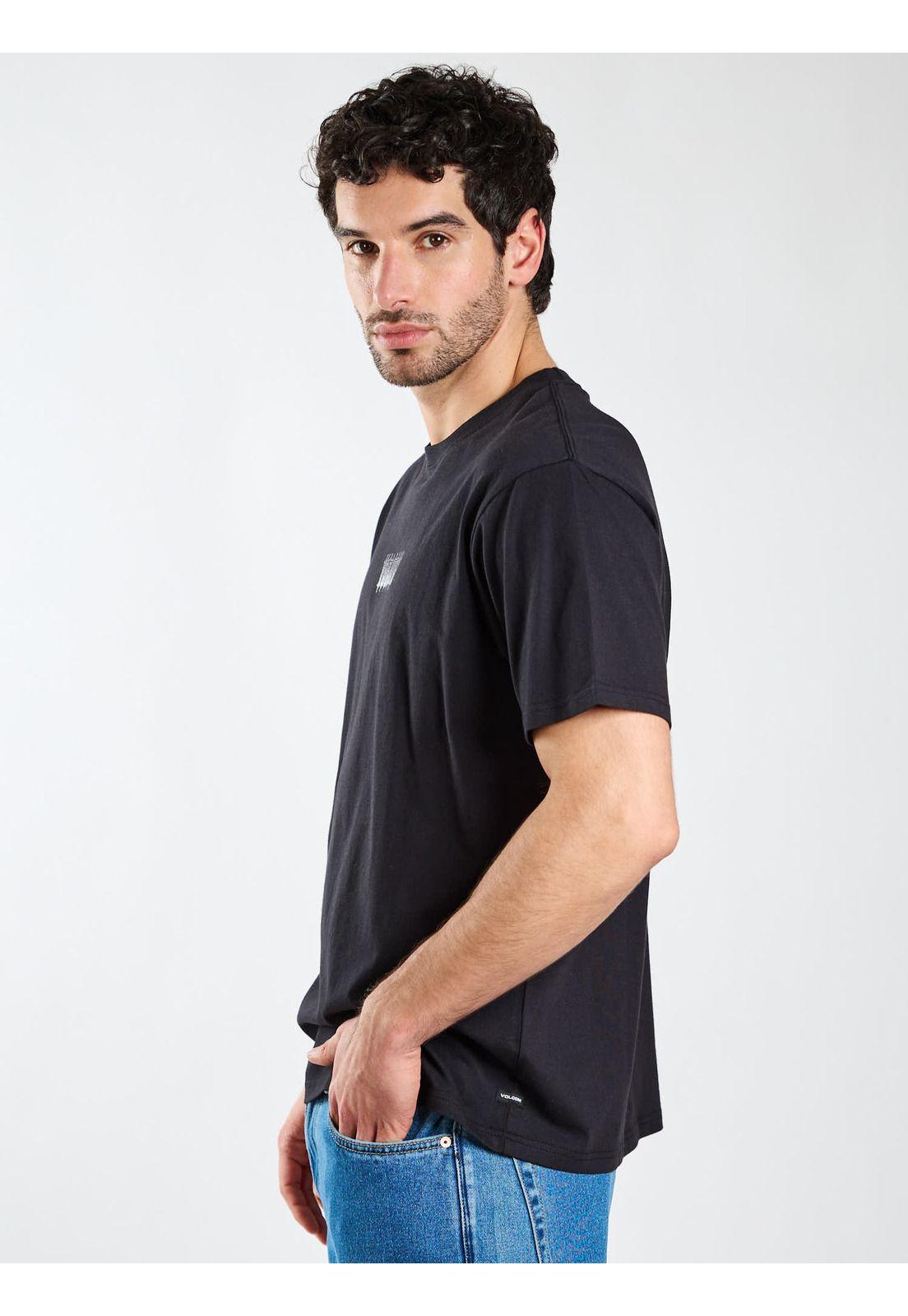 Polera MC Worker Certifico P Negro Hombre Volcom-2