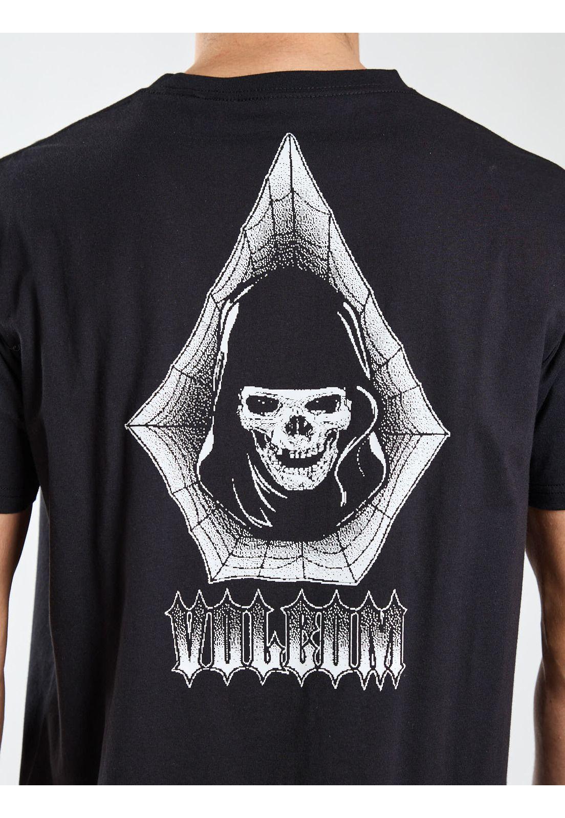 Polera MC Worker Certifico P Negro Hombre Volcom-3