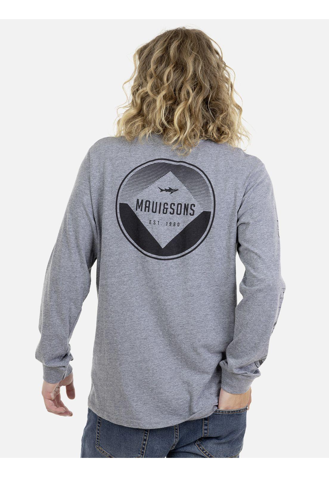 Polera M/L Hombre Gris Maui and Sons 5P101-MI19-1