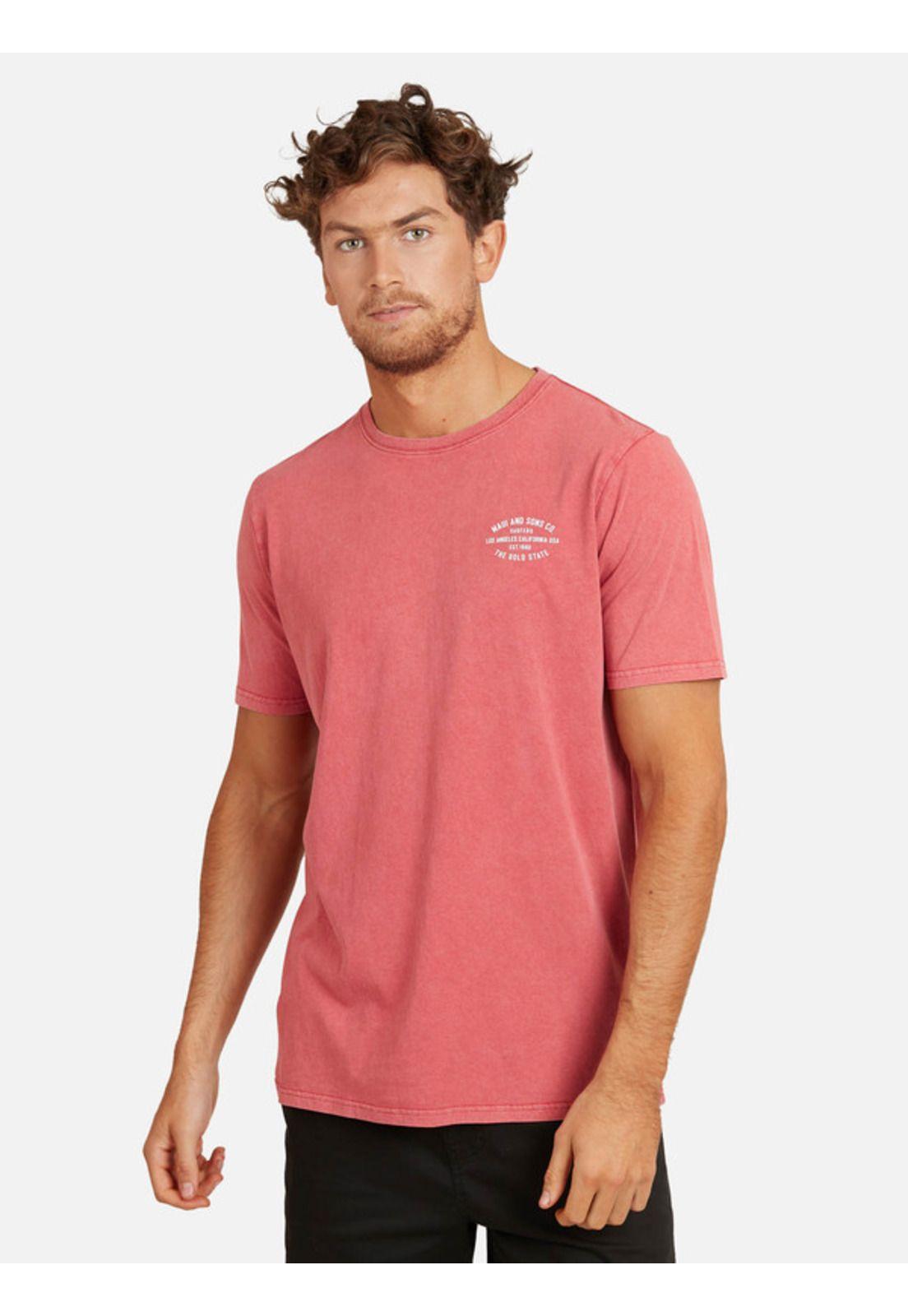 Polera Acid Century Sst Hombre Rojo Maui And Sons-0