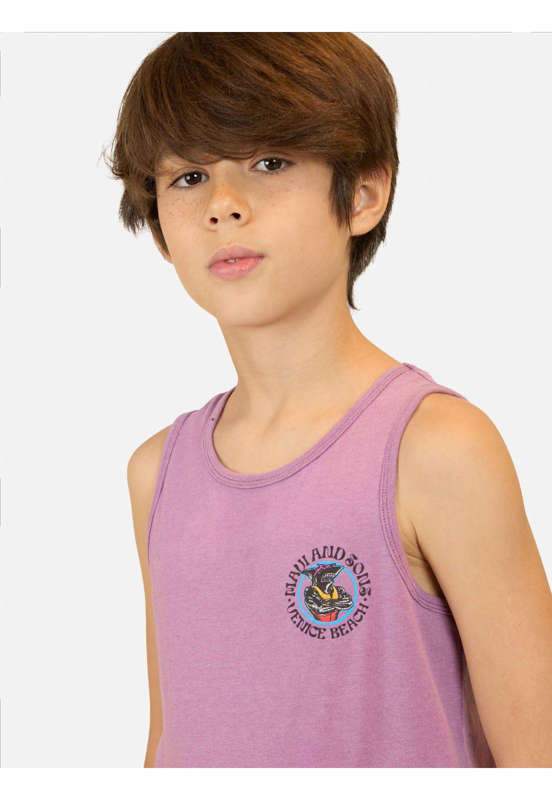 Polera S/M Waves Sty Burdeo Niño Maui And Sons-2