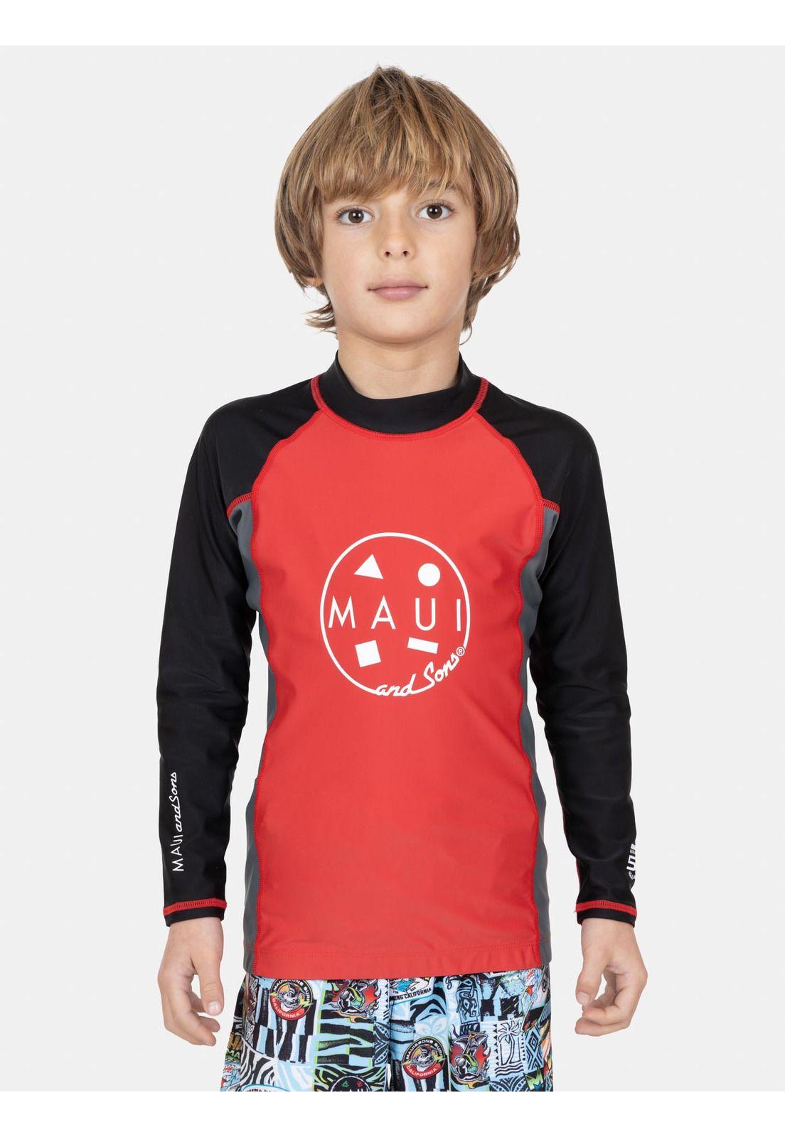 Polera UVP Haury Rojo Infantil Maui And Sons-0