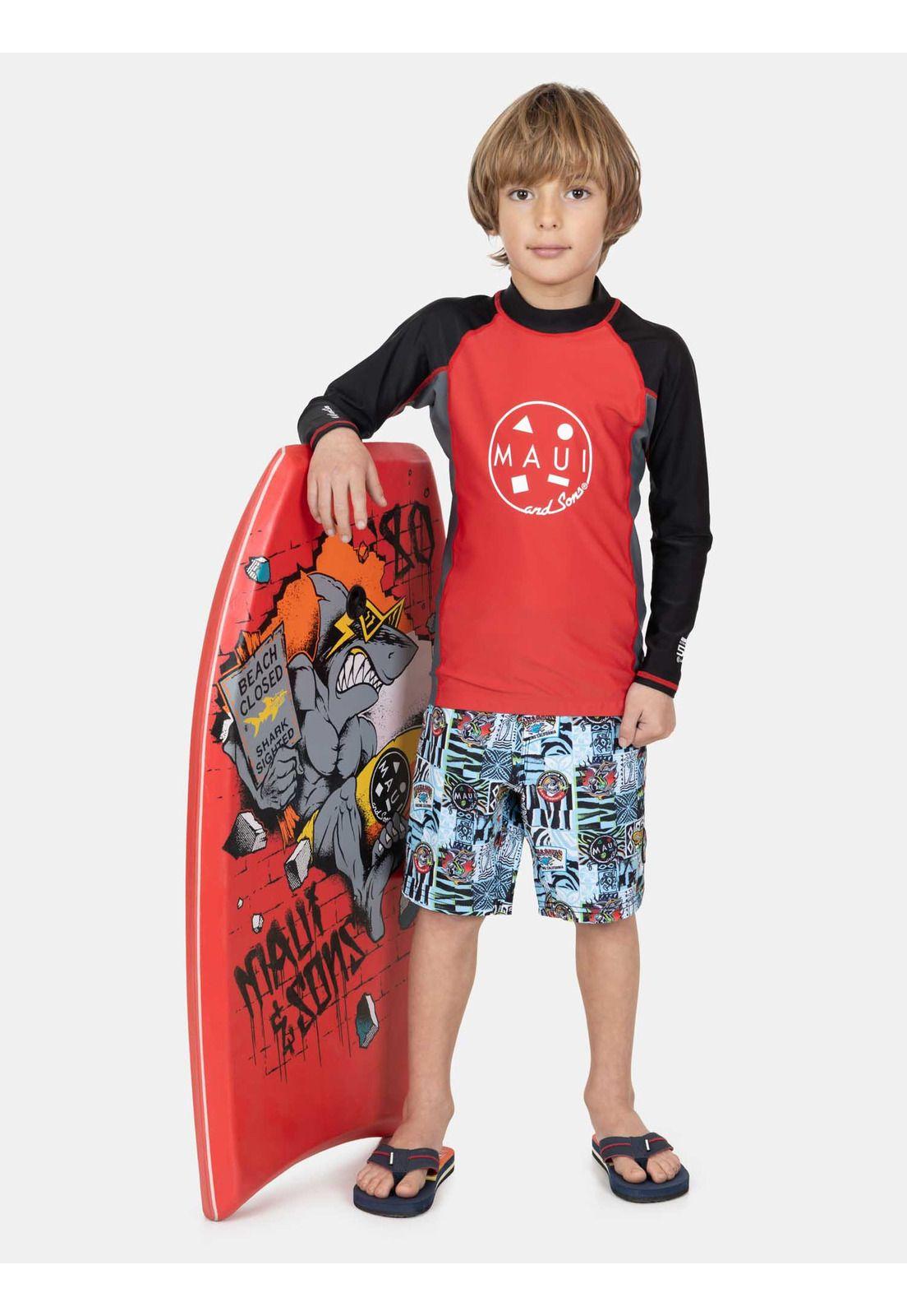 Polera UVP Haury Rojo Infantil Maui And Sons-3