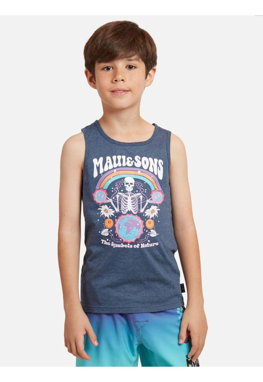 Polera Nature Niño Azul Maui And Sons-0