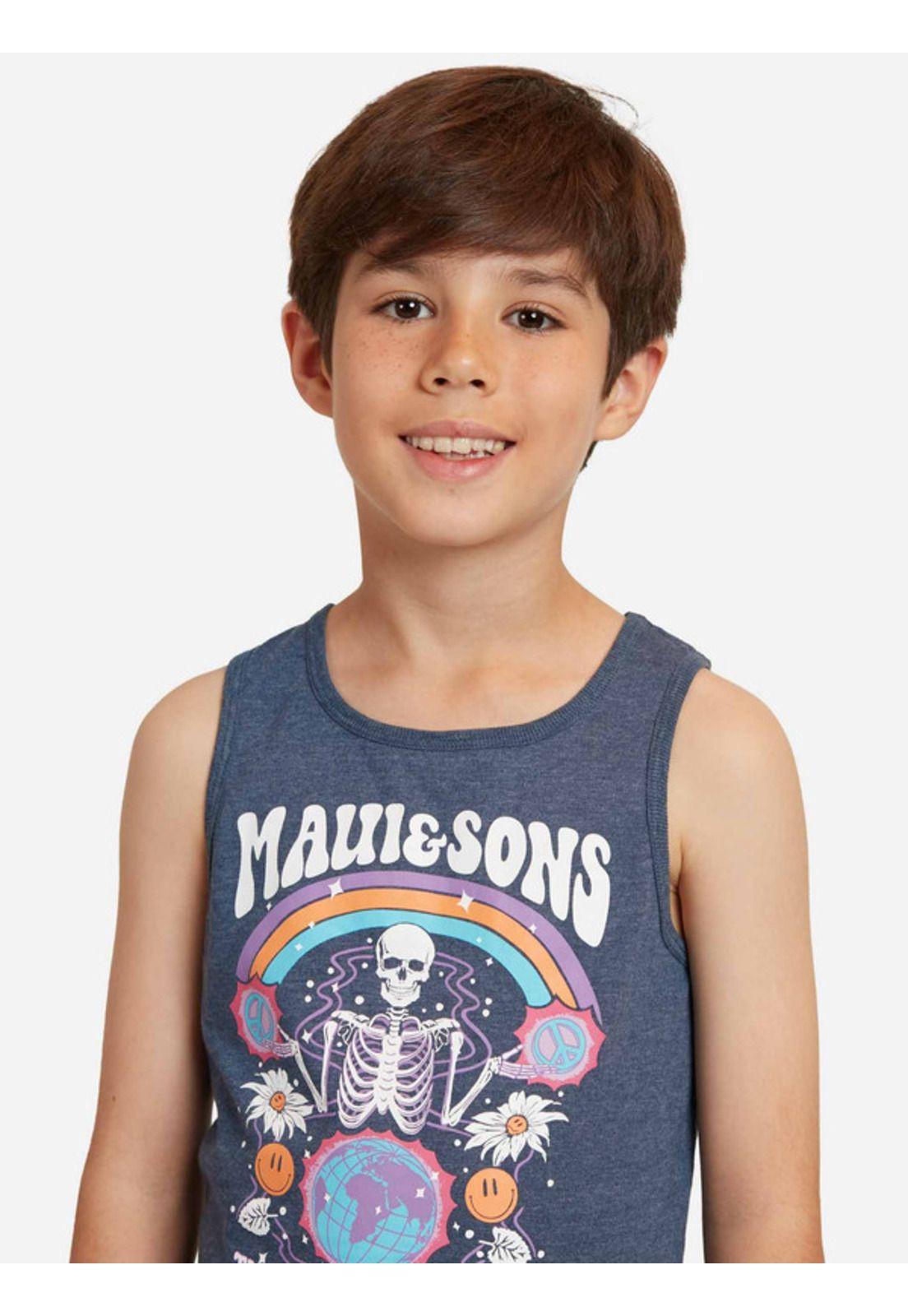 Polera Nature Niño Azul Maui And Sons-2