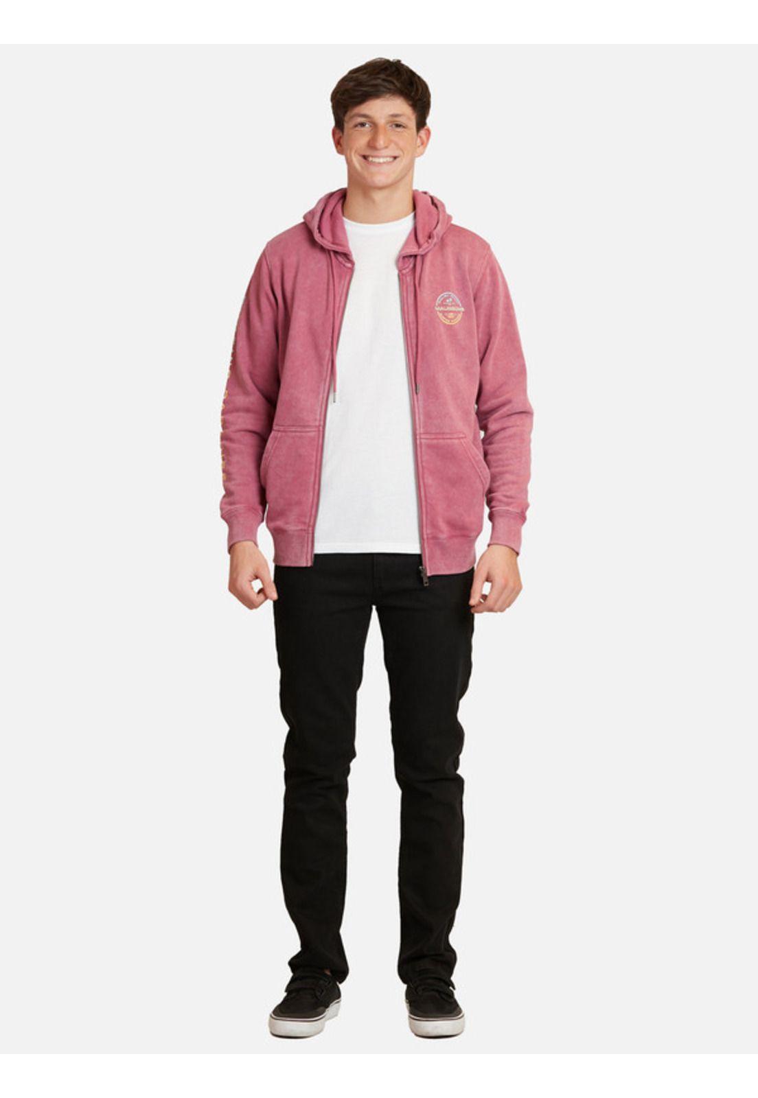 Poleron Single Palm Juvenil Hombre Burdeo Maui And Sons-3