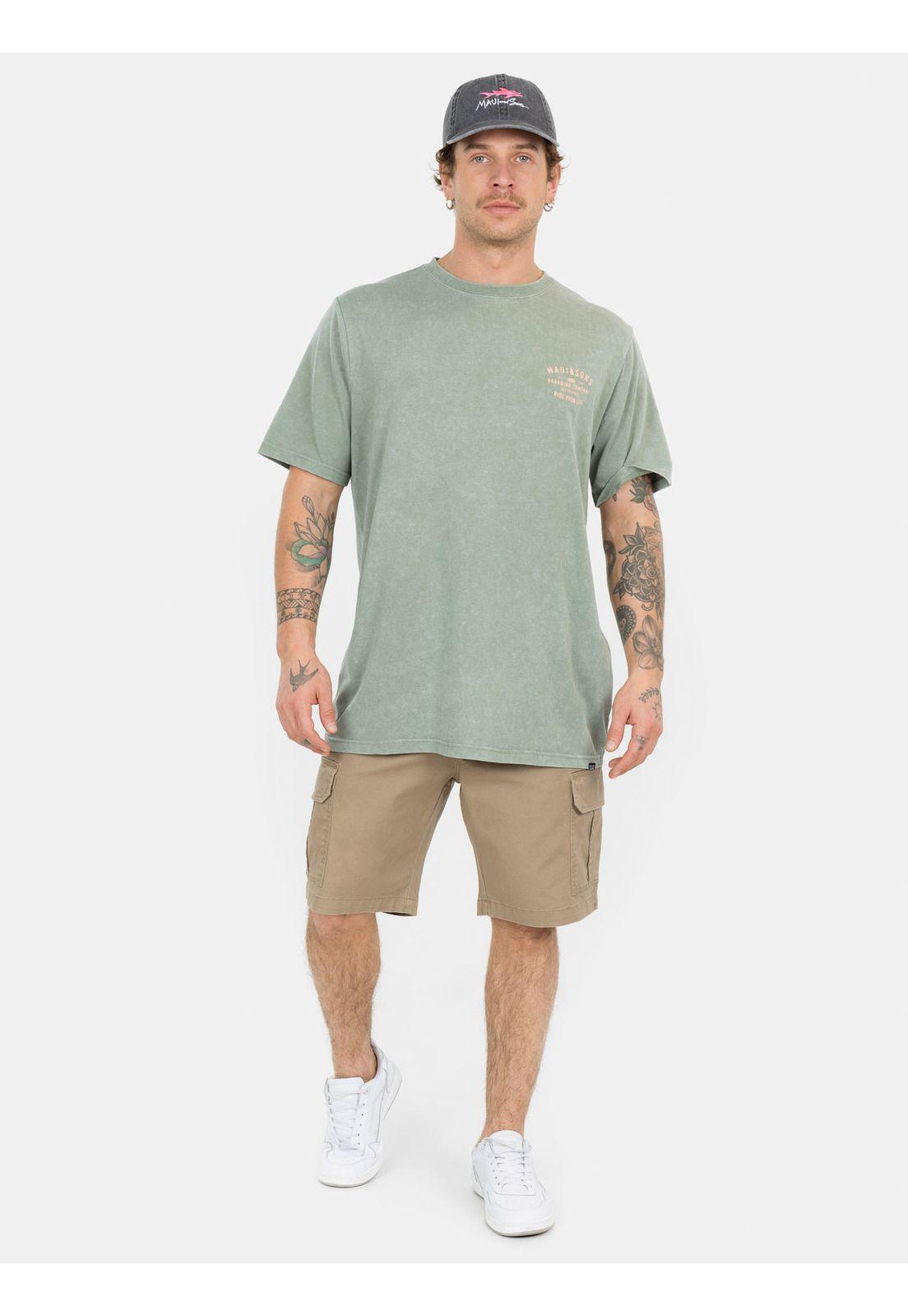 Polera MC Timeless Wave Verde Hombre Maui And Sons-2