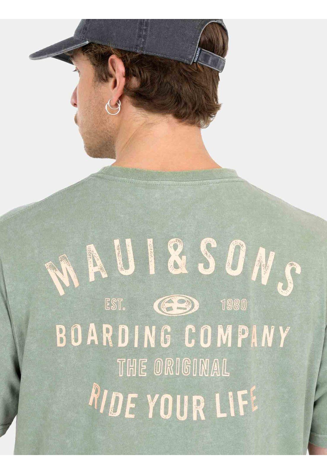 Polera MC Timeless Wave Verde Hombre Maui And Sons-3