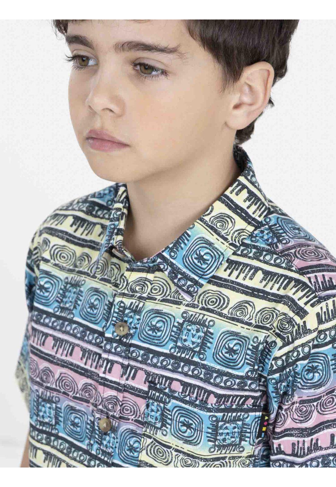 Camisa HAWAIIAN ISLAND Niño Multicolor Maui and Sons-0