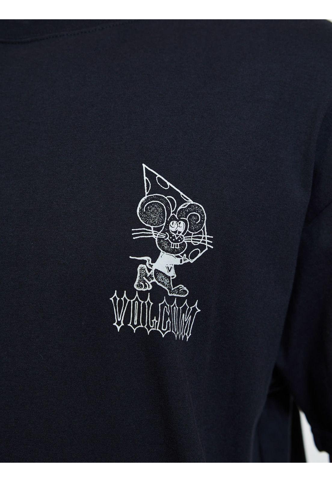 Polera Oversize Worldly Negro Hombre Volcom-6