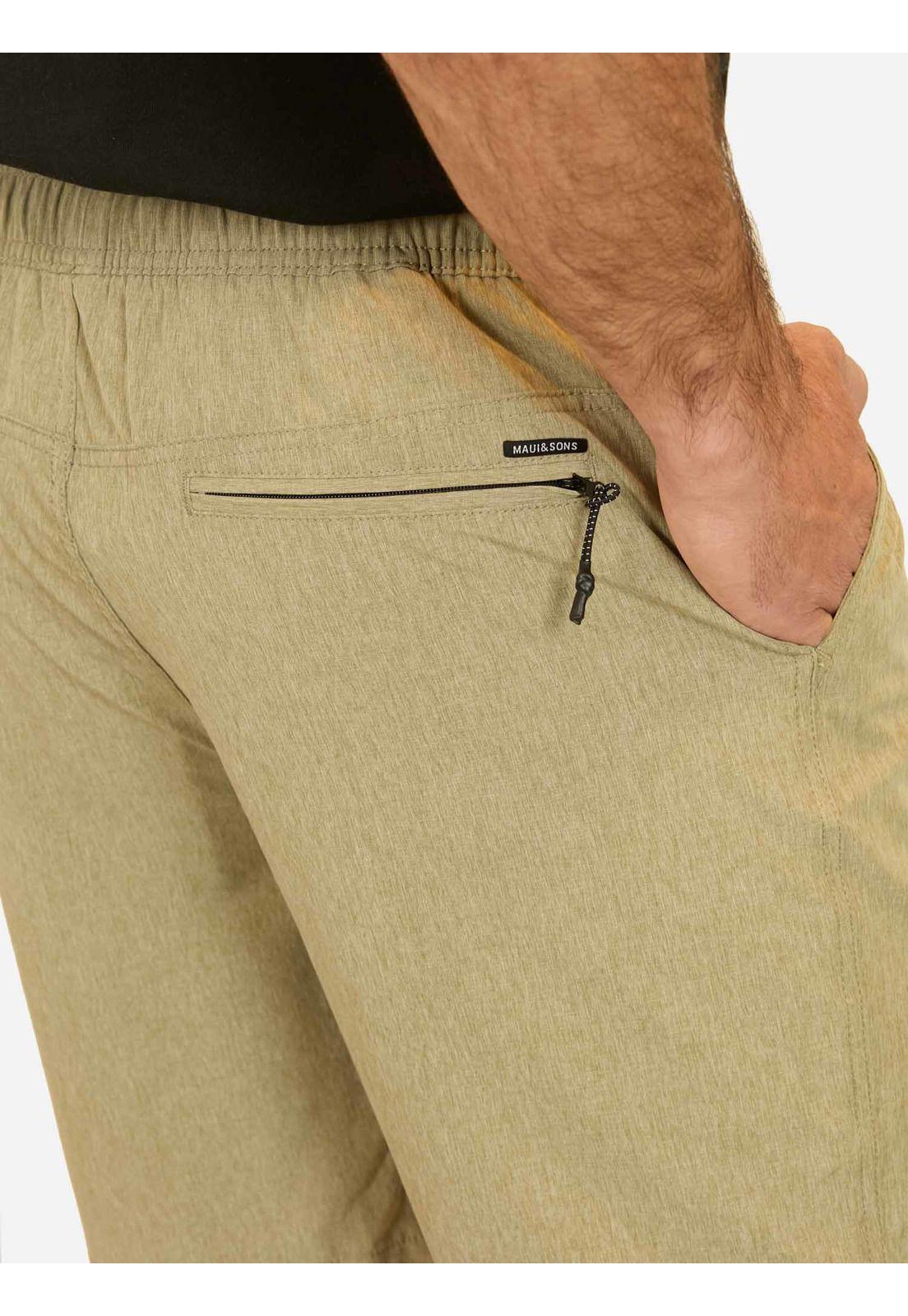 Bermuda Hibrido Ekani Khaki Hombre Maui And Sons-2