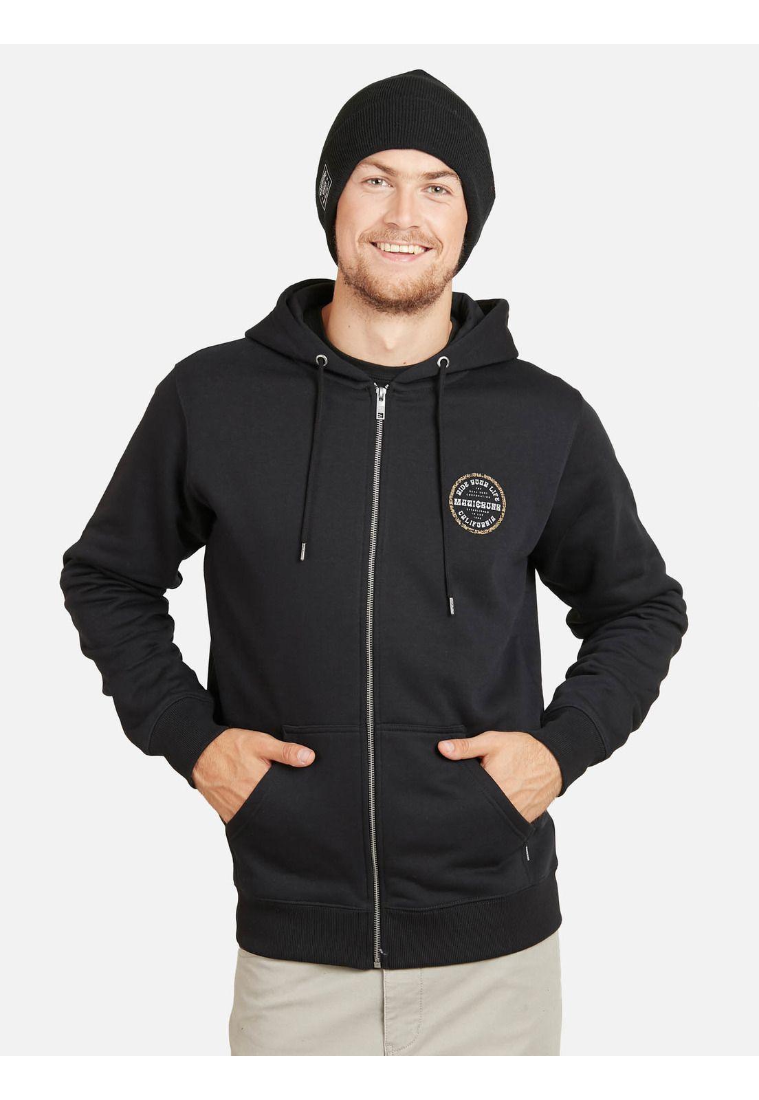 Poleron RIDE YOUR LIFE Hombre Negro Maui and Sons-0