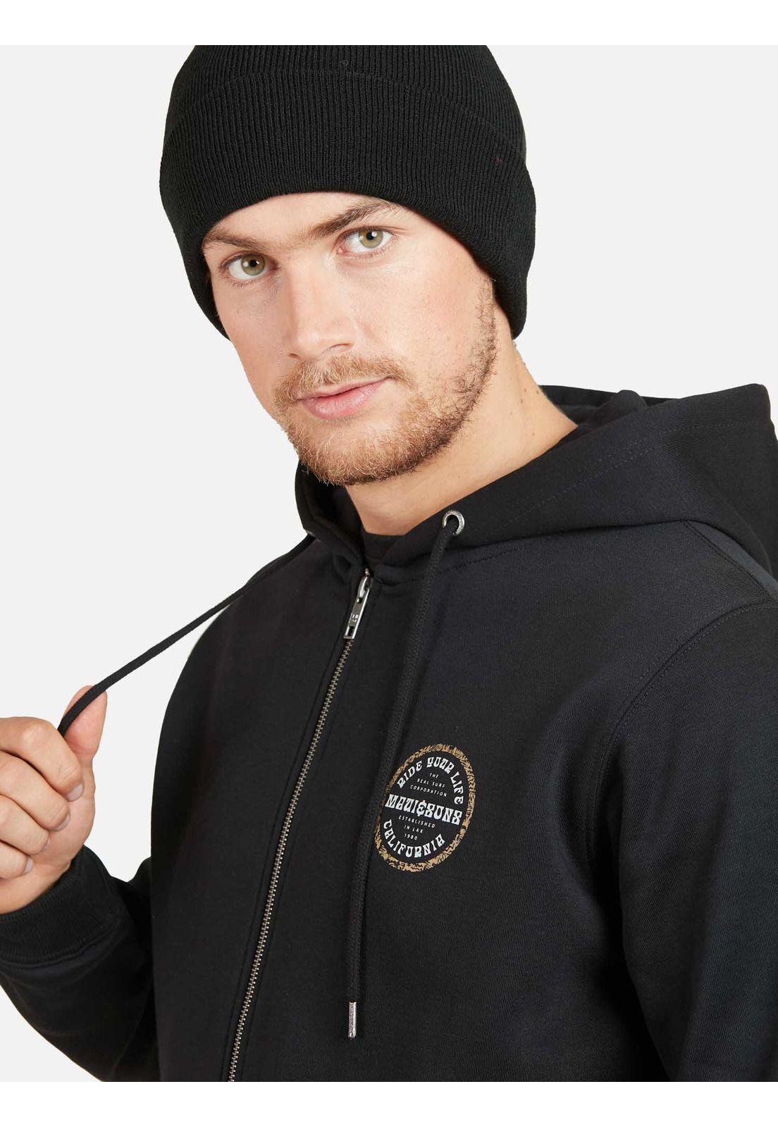 Poleron RIDE YOUR LIFE Hombre Negro Maui and Sons-2