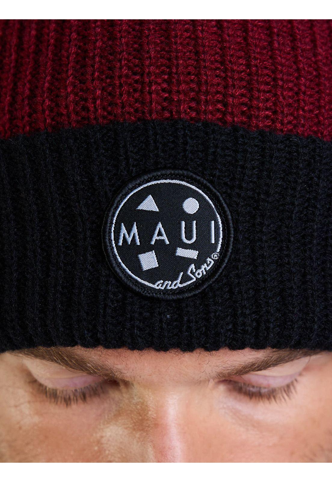 Gorro Bluzen Burdeo Hombre Maui And Sons-3