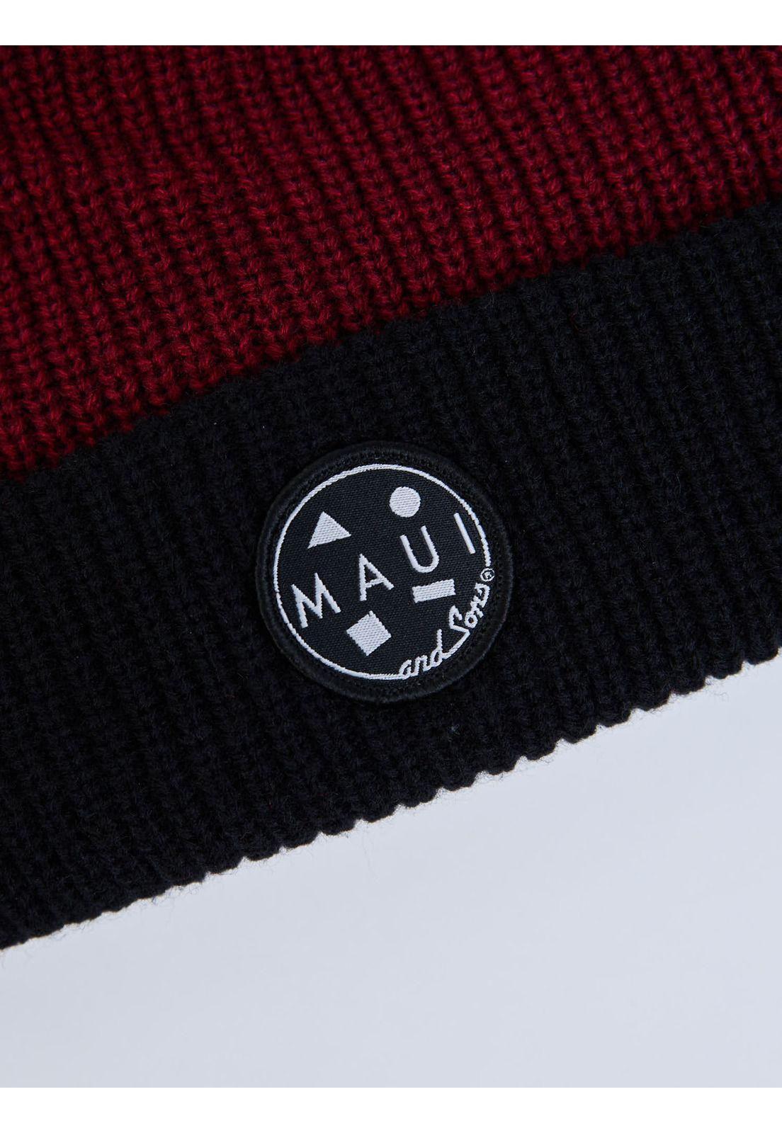 Gorro Bluzen Burdeo Hombre Maui And Sons-5