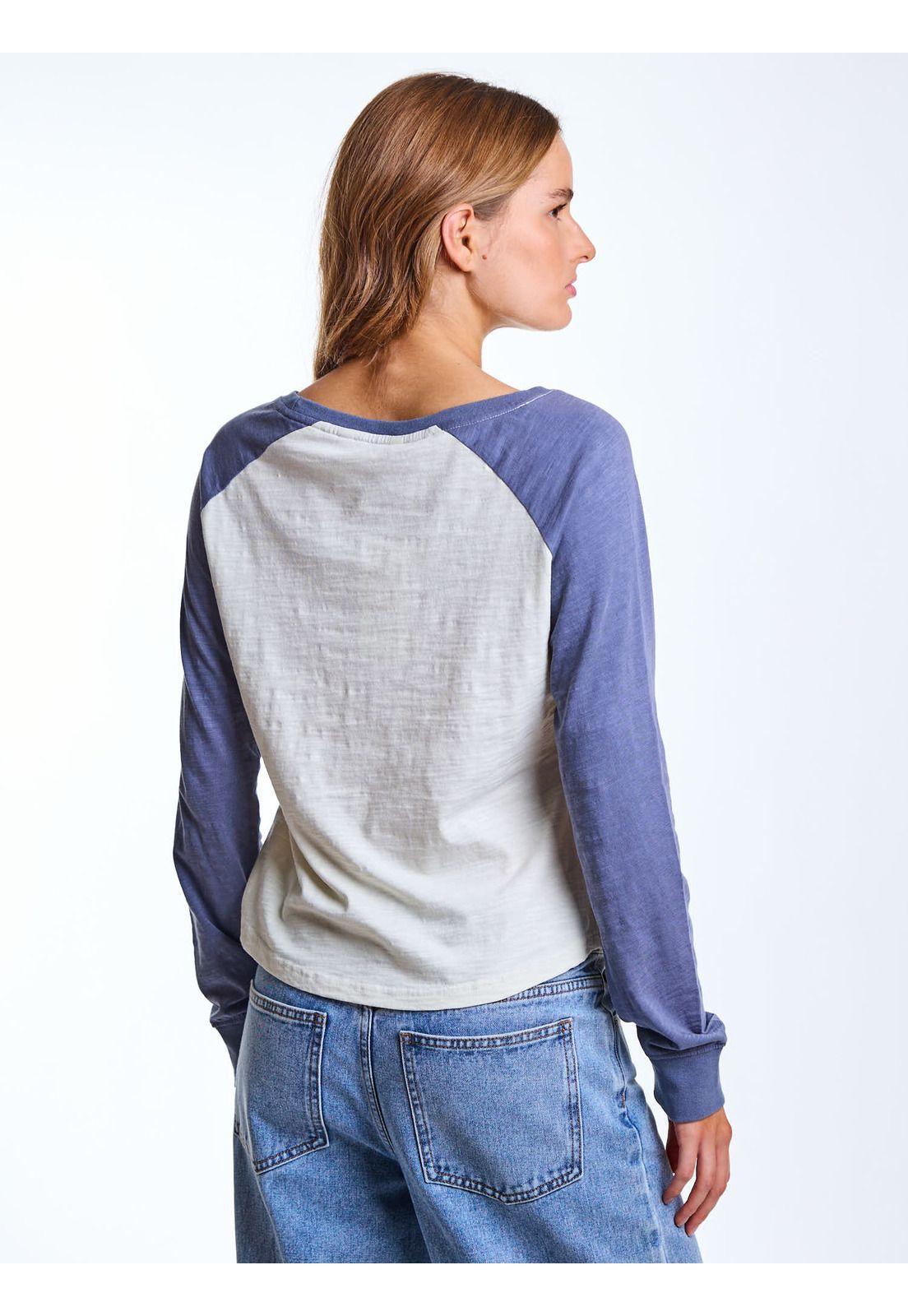 Polera ML Sola Celeste Mujer Maui and Sons-1