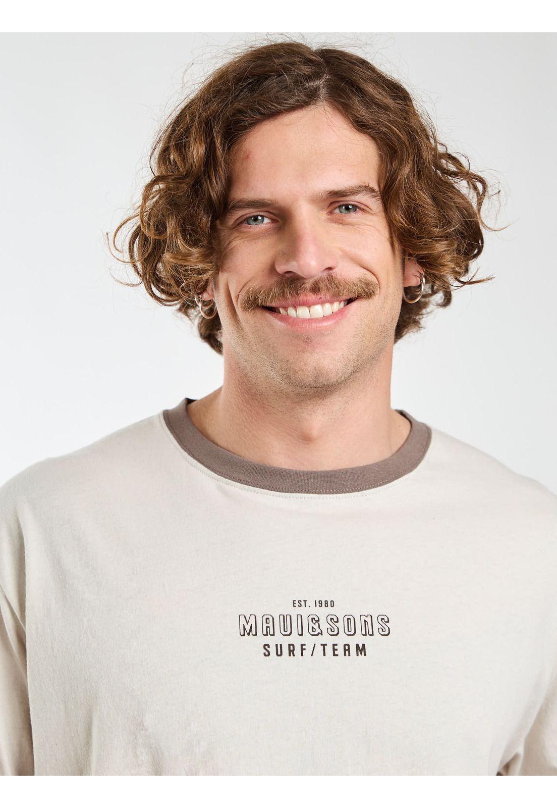 Polera MC Surfside Blanco Hombre Maui and Sons-3
