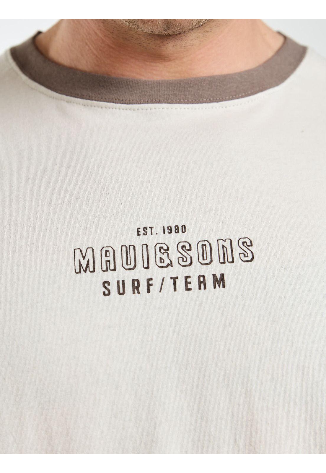 Polera MC Surfside Blanco Hombre Maui and Sons-4