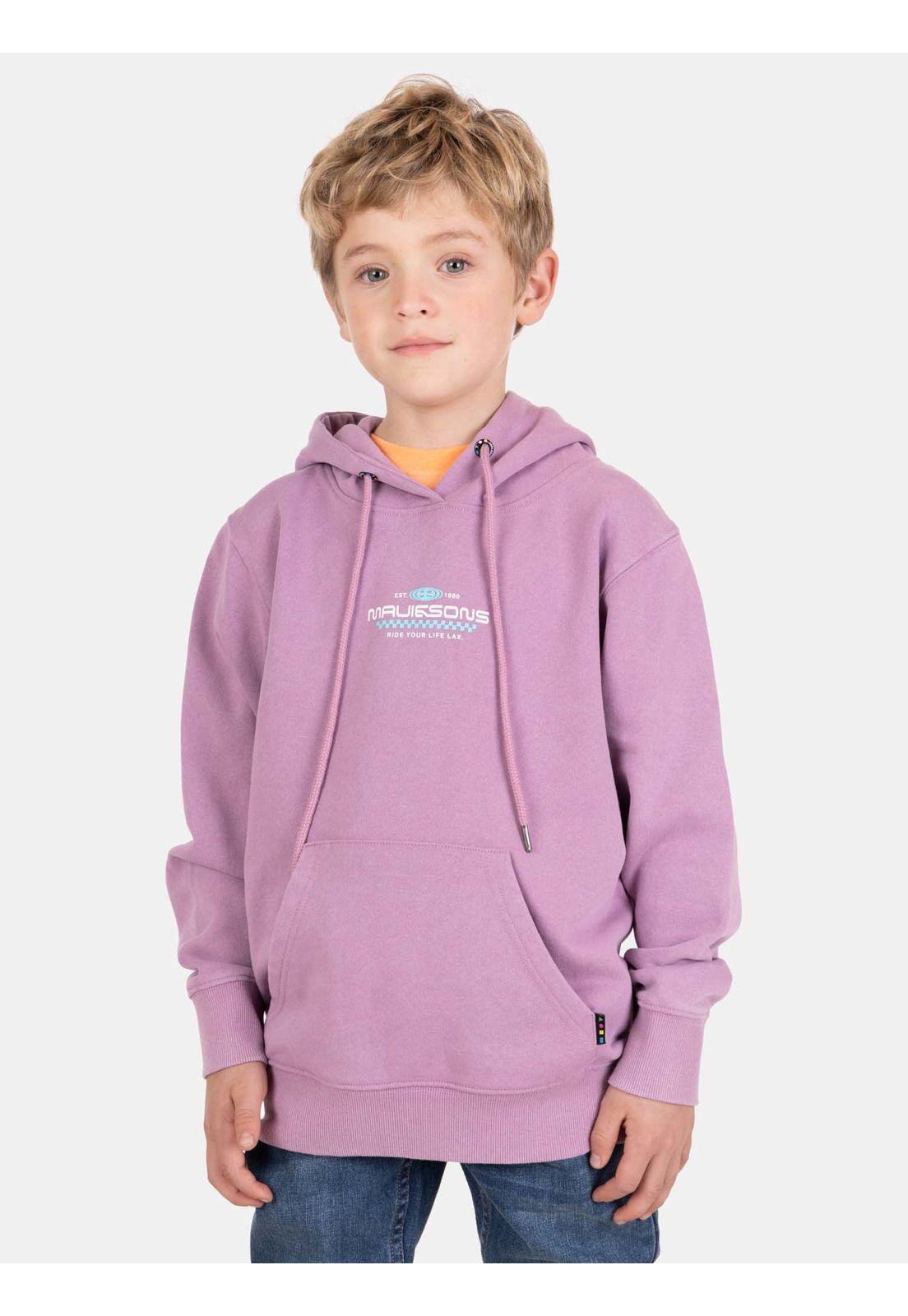 Poleron Canguro Kaiki Burdeo Infantil Maui And Sons-0