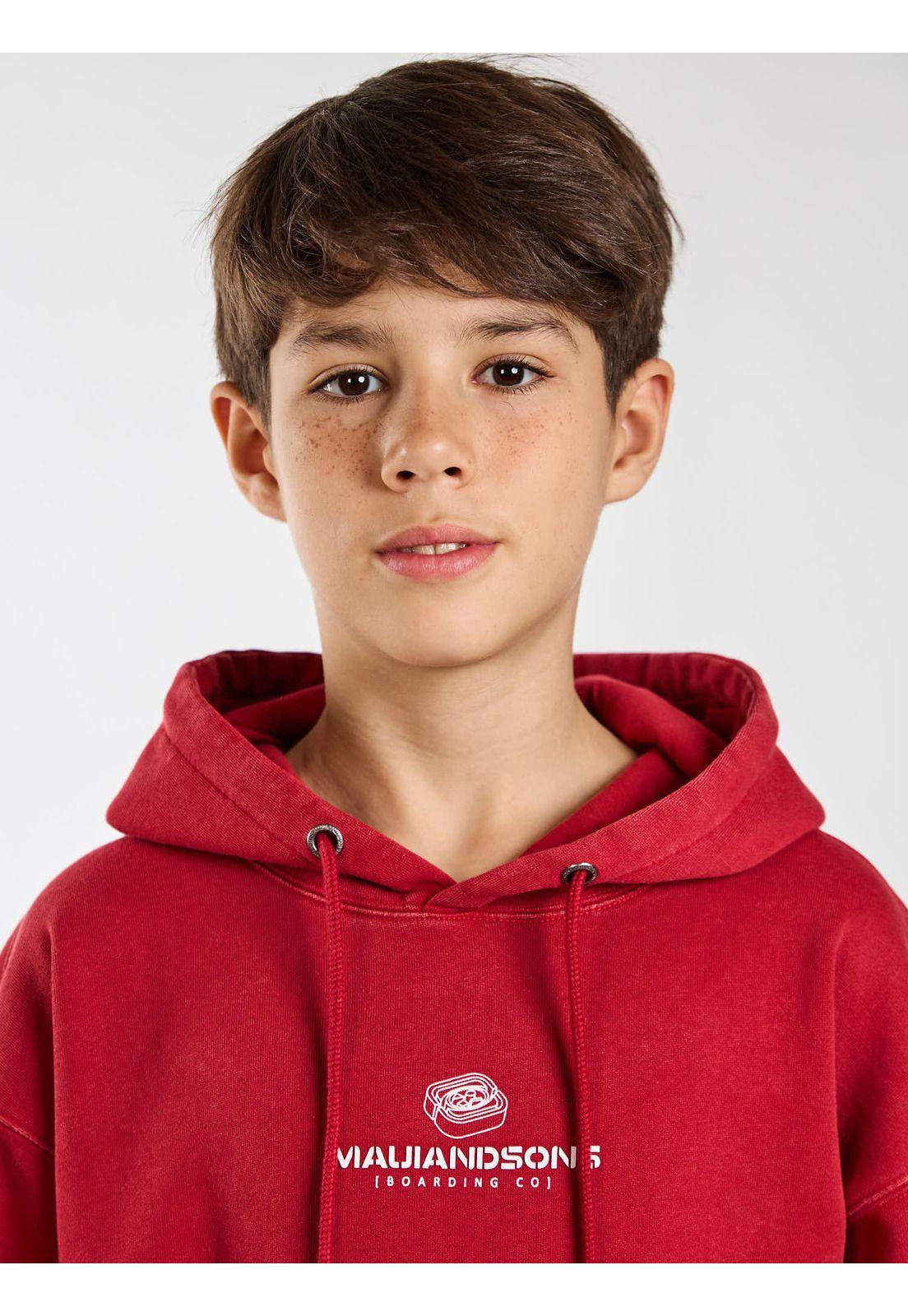 Poleron Canguro Kokua Rojo Infantil Maui and Sons-3