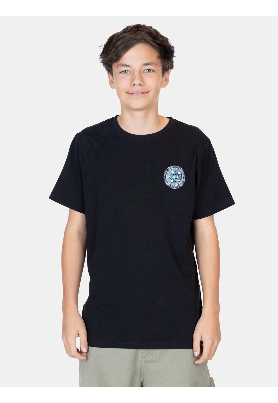 Polera MC Marealux Negro Infantil Maui And Sons-0