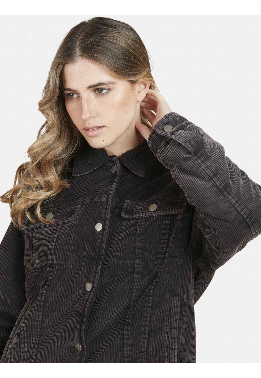 Casaca ANEZKA Mujer Negro Maui and Sons-3