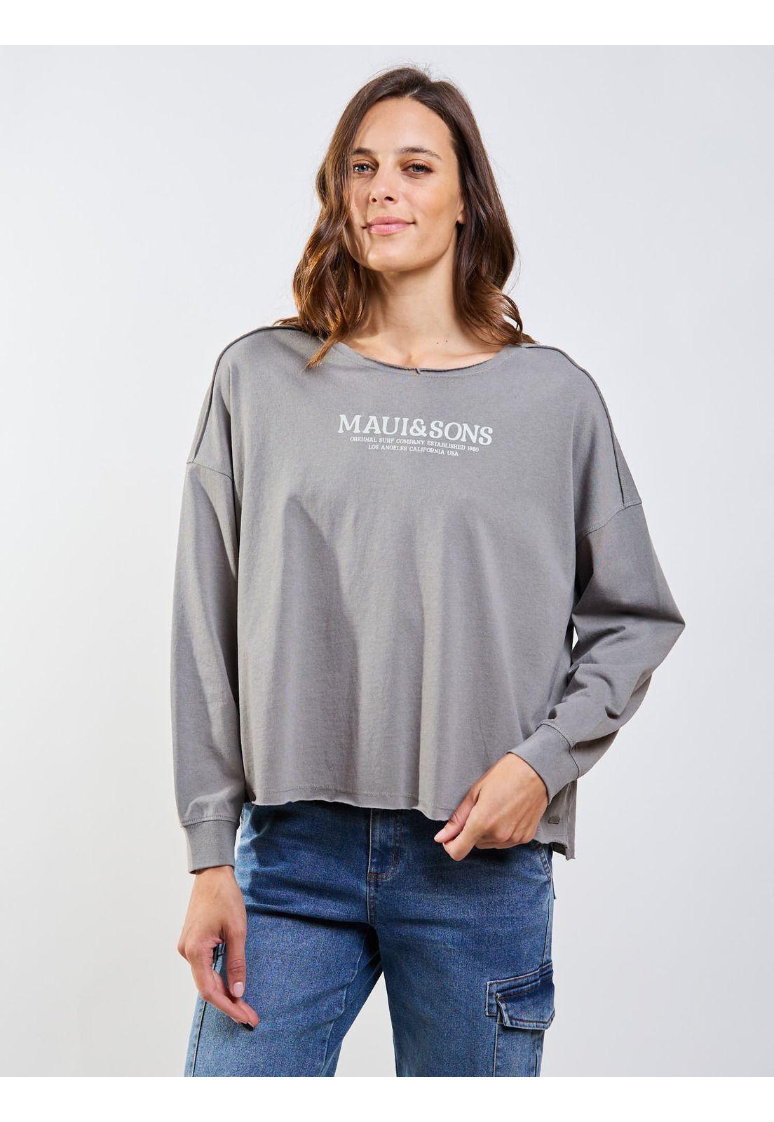 Polera ML Gorgoña Verde Mujer Maui And Sons-7