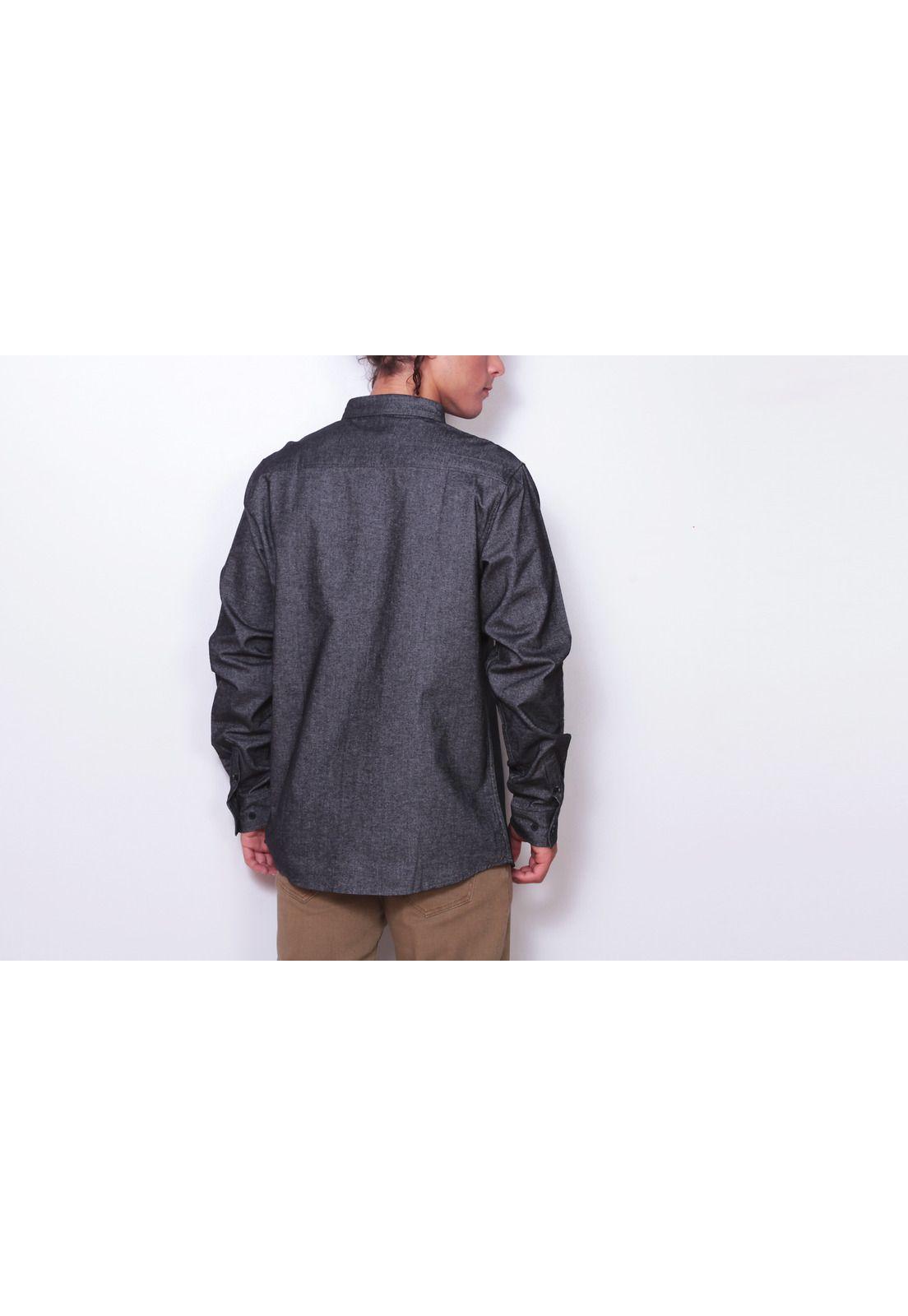 Camisa M/L Hombre 5C134-MI19 Gris Oscuro Maui and Sons-1