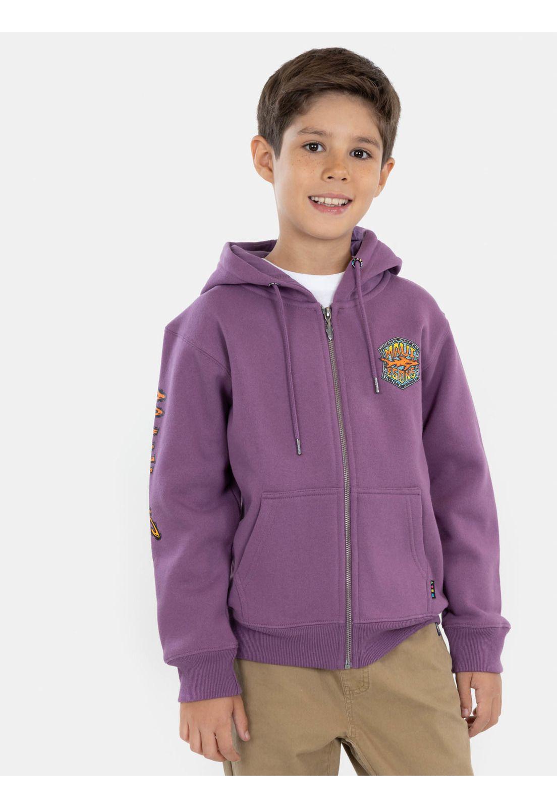 Poleron Original Surf Logo Burdeo Niño Maui And Sons-0