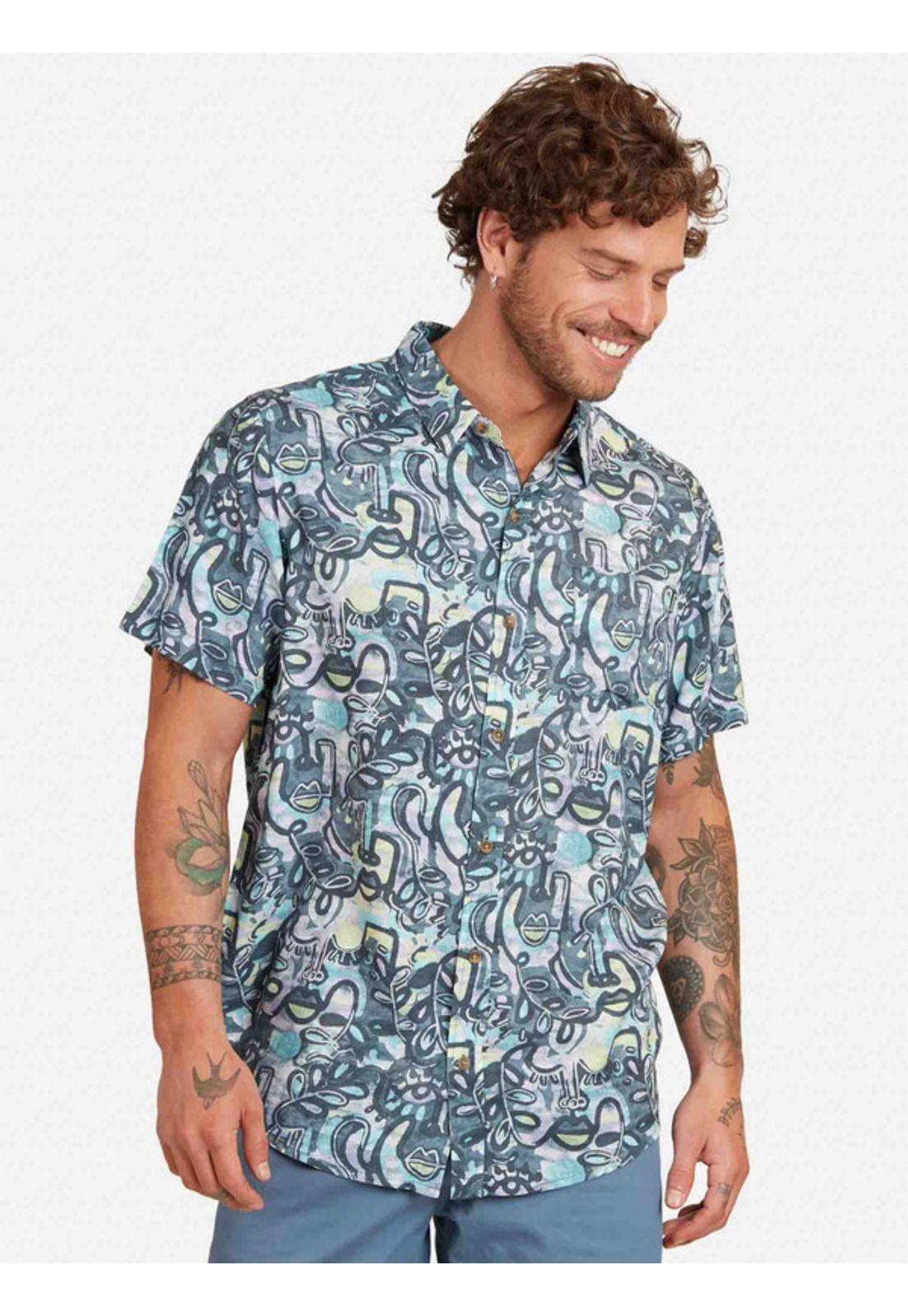 Camisa Mc 5C888 Hombre Multicolor Maui And Sons-0