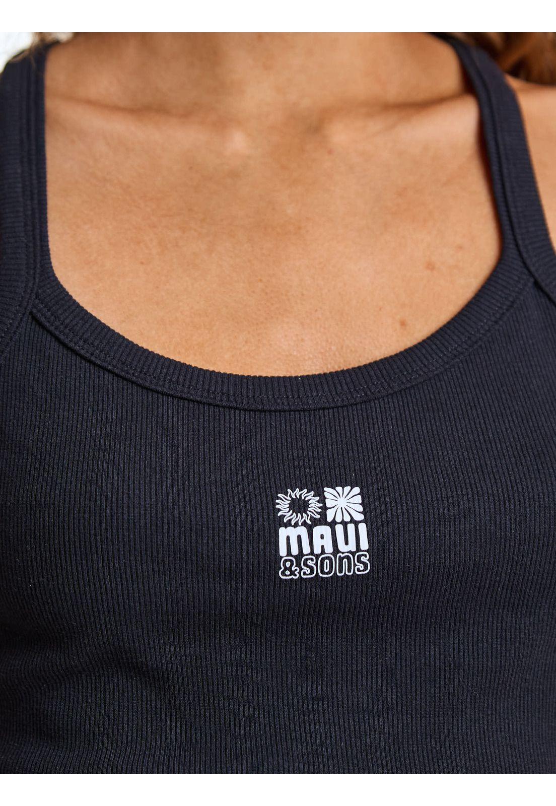 Polera SM Sienna Negro Mujer Maui and Sons-4