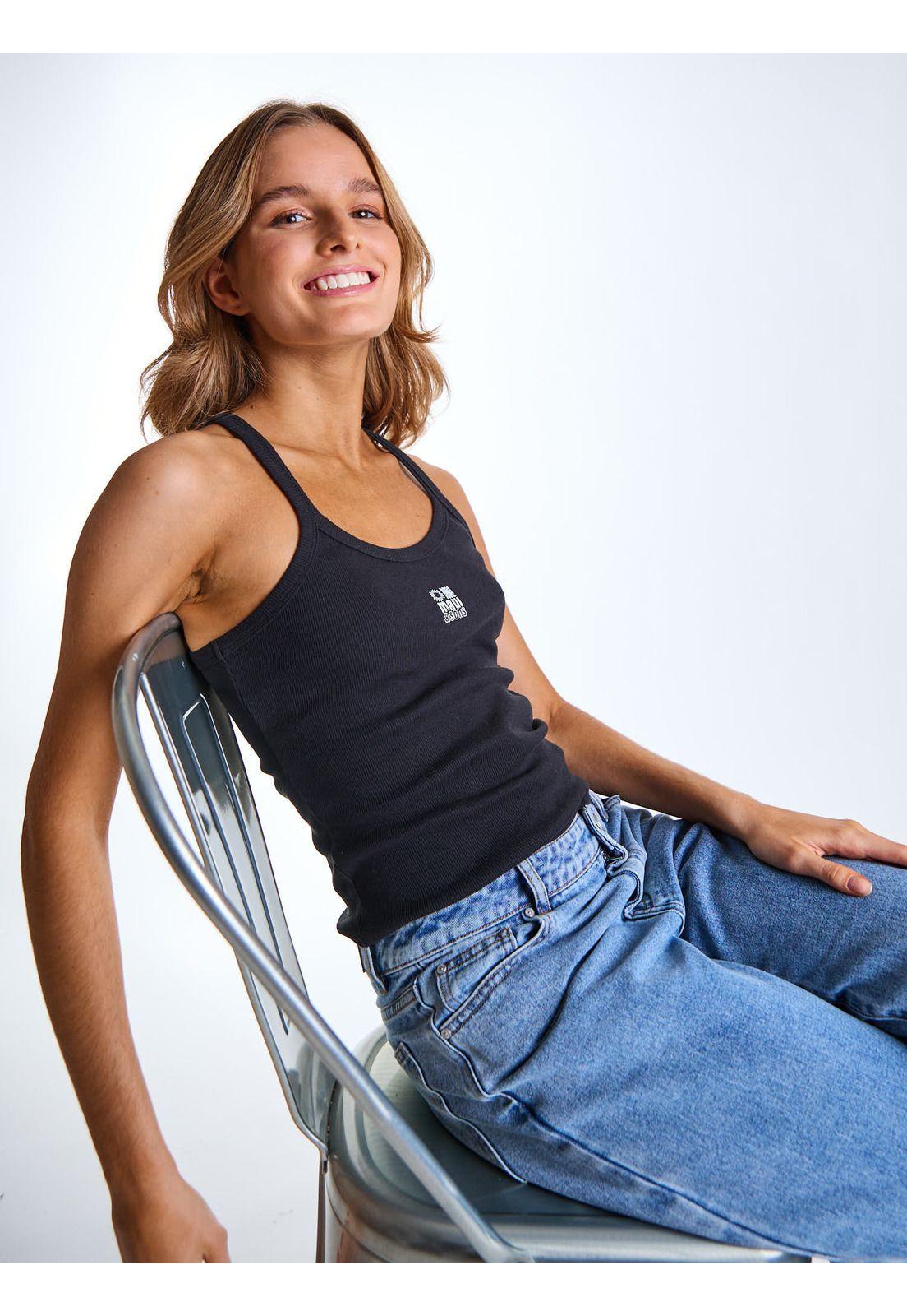Polera SM Sienna Negro Mujer Maui and Sons-6