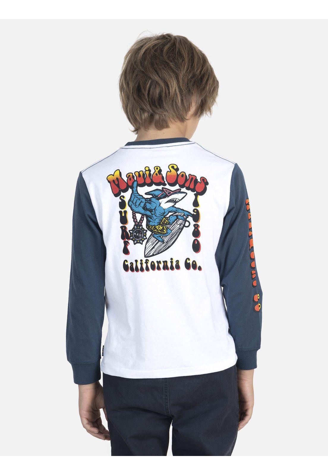 Polera Niño 2TONES CALIFORNIA CO. Azul Maui and Sons-1