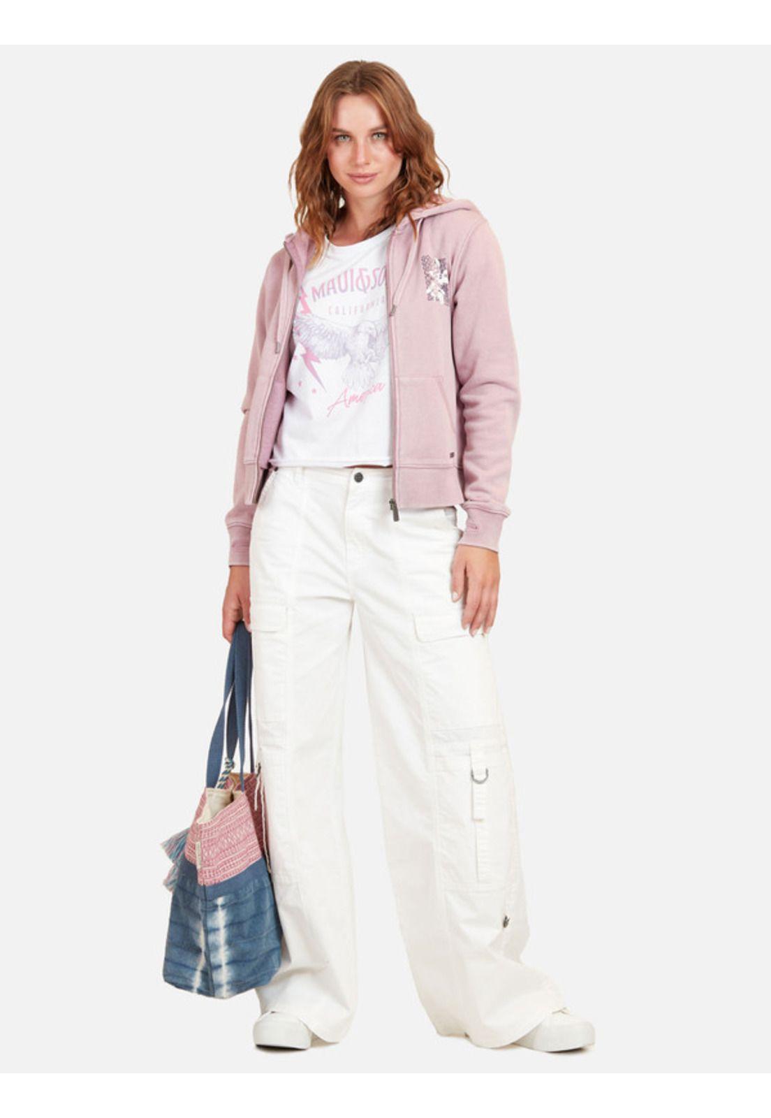 Poleron Good Time Mujer Rosado Maui And Sons-3