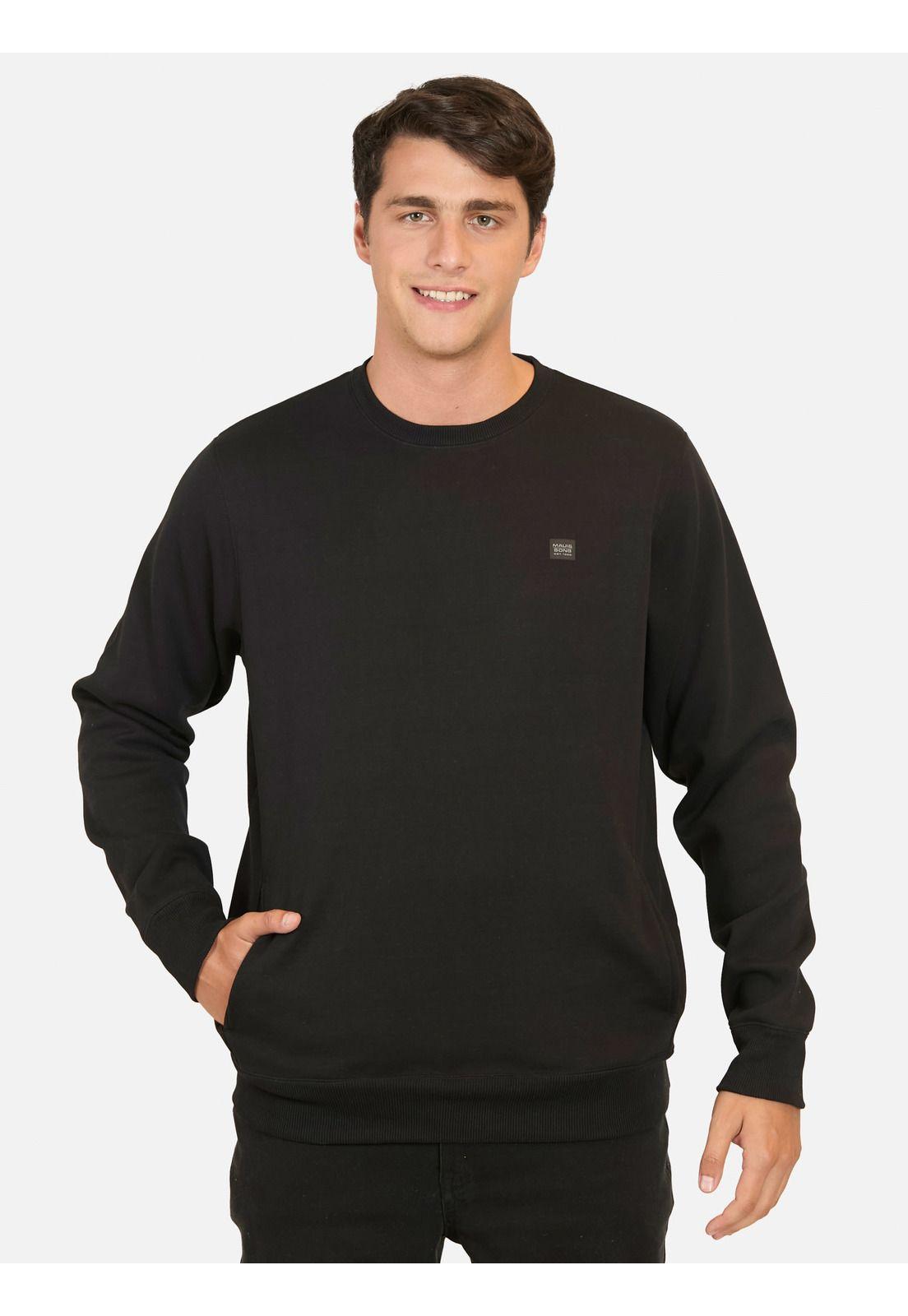 Poleron Espurit Negro Hombre Maui And Sons-0