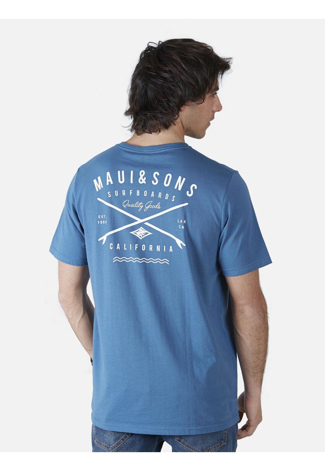 Polera  Hombre Azul 5P359-MV22 Maui And Sons-1