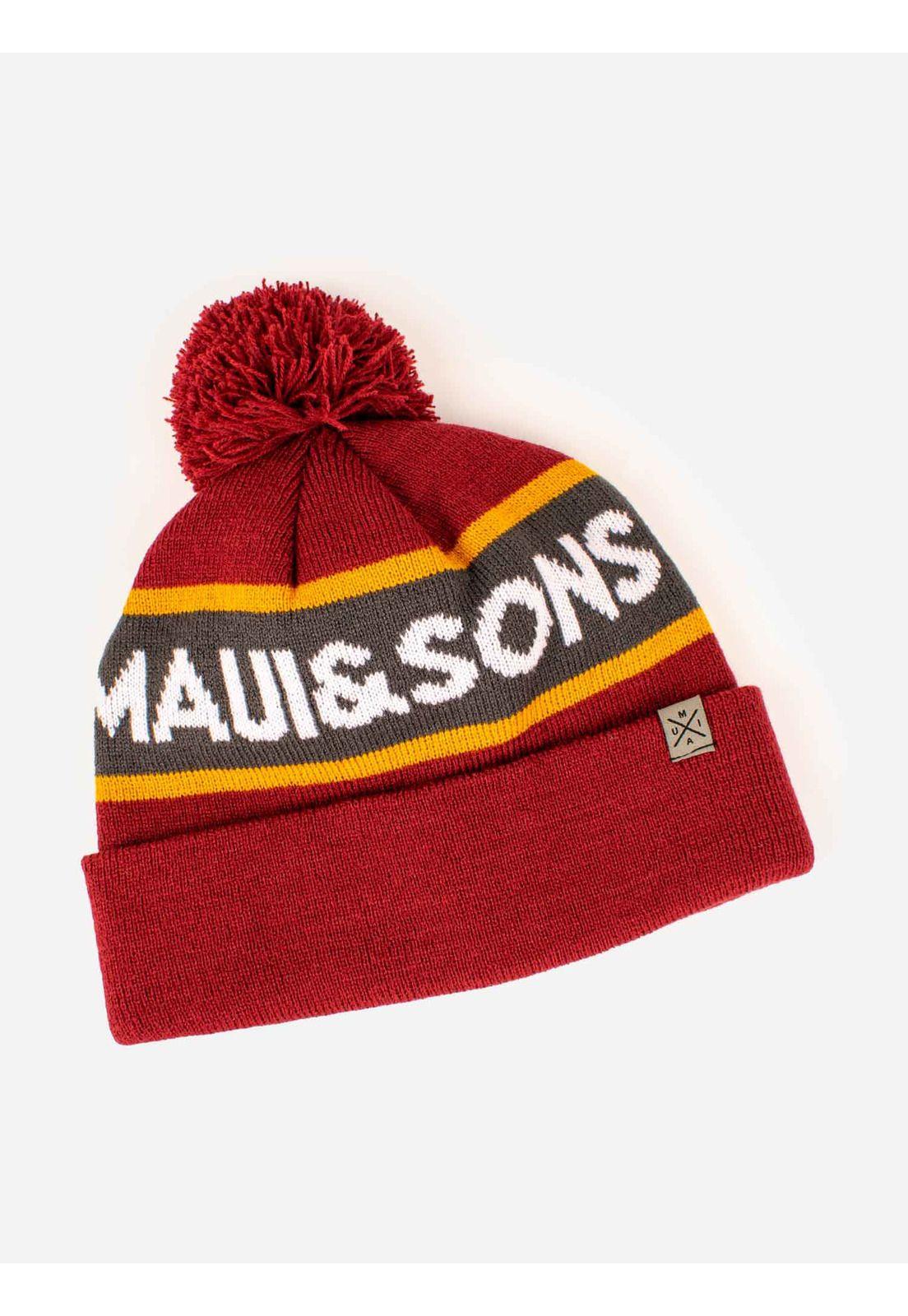 Gorro 1X8 Hombre Rojo Maui And Sons-0