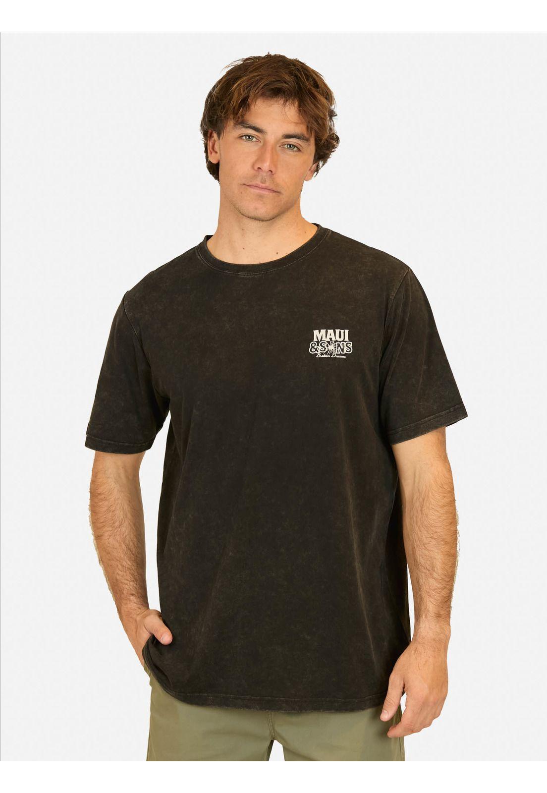 Polera MC Surf And Skate Cny Negro Hombre Maui And Sons-0