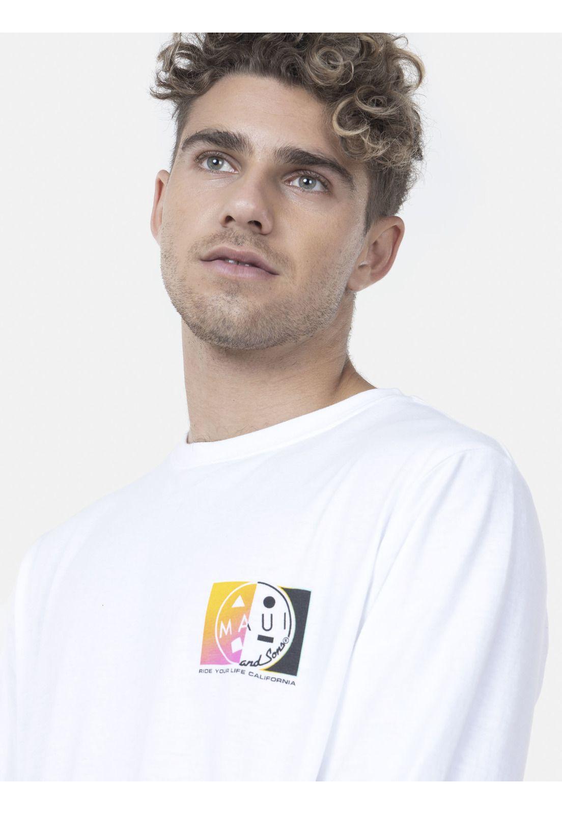 Polera Hombre COOKIE SOLID G LS TEE Blanco Maui and Sons-2