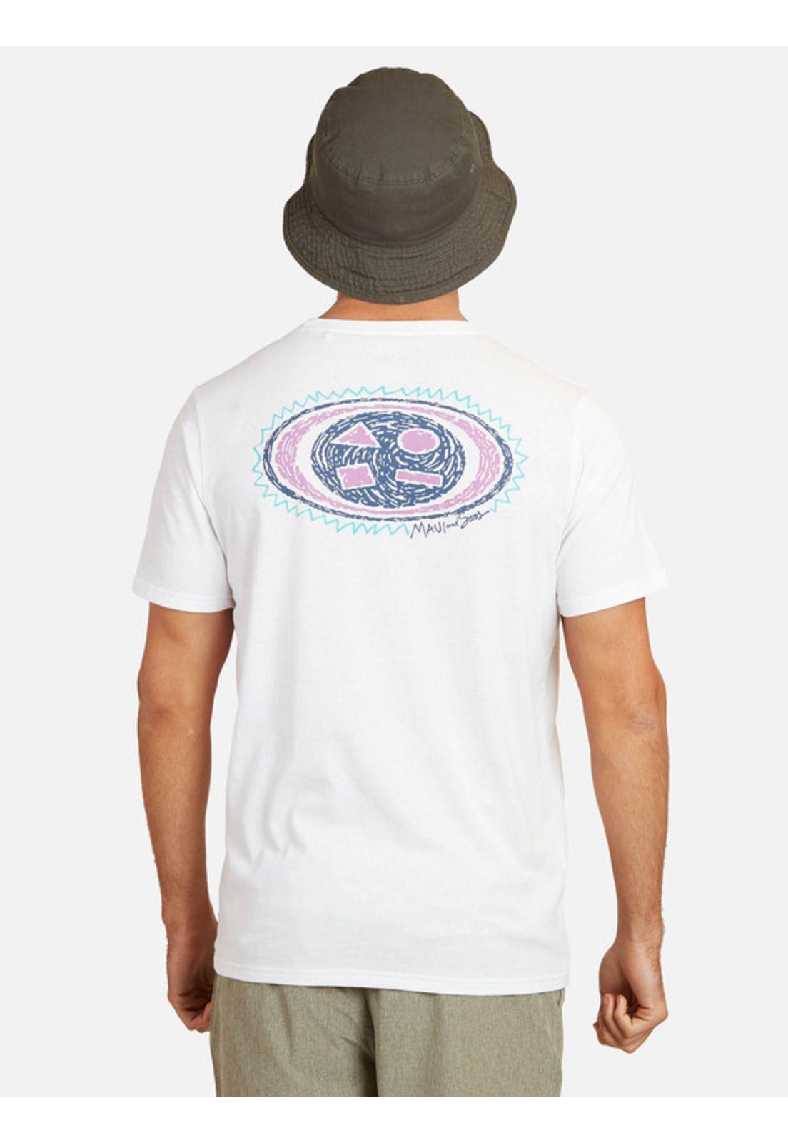 Polera Cookie Vintage Hombre Blanco Maui And Sons-1