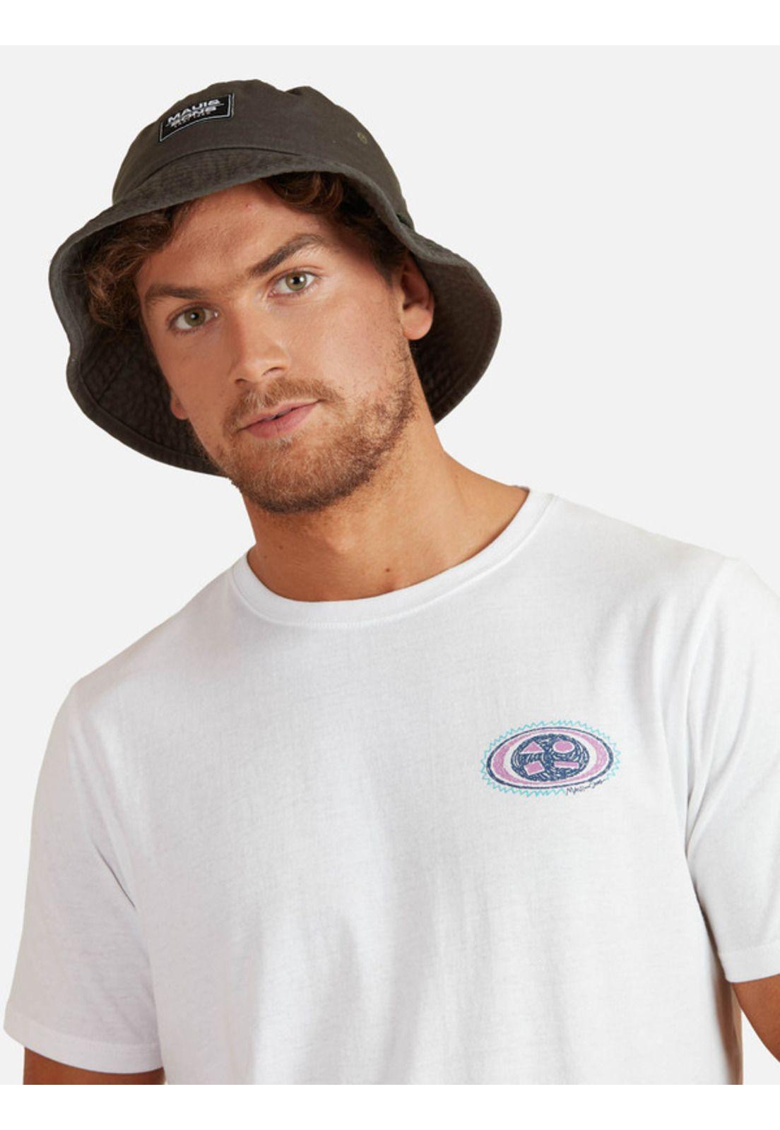 Polera Cookie Vintage Hombre Blanco Maui And Sons-2