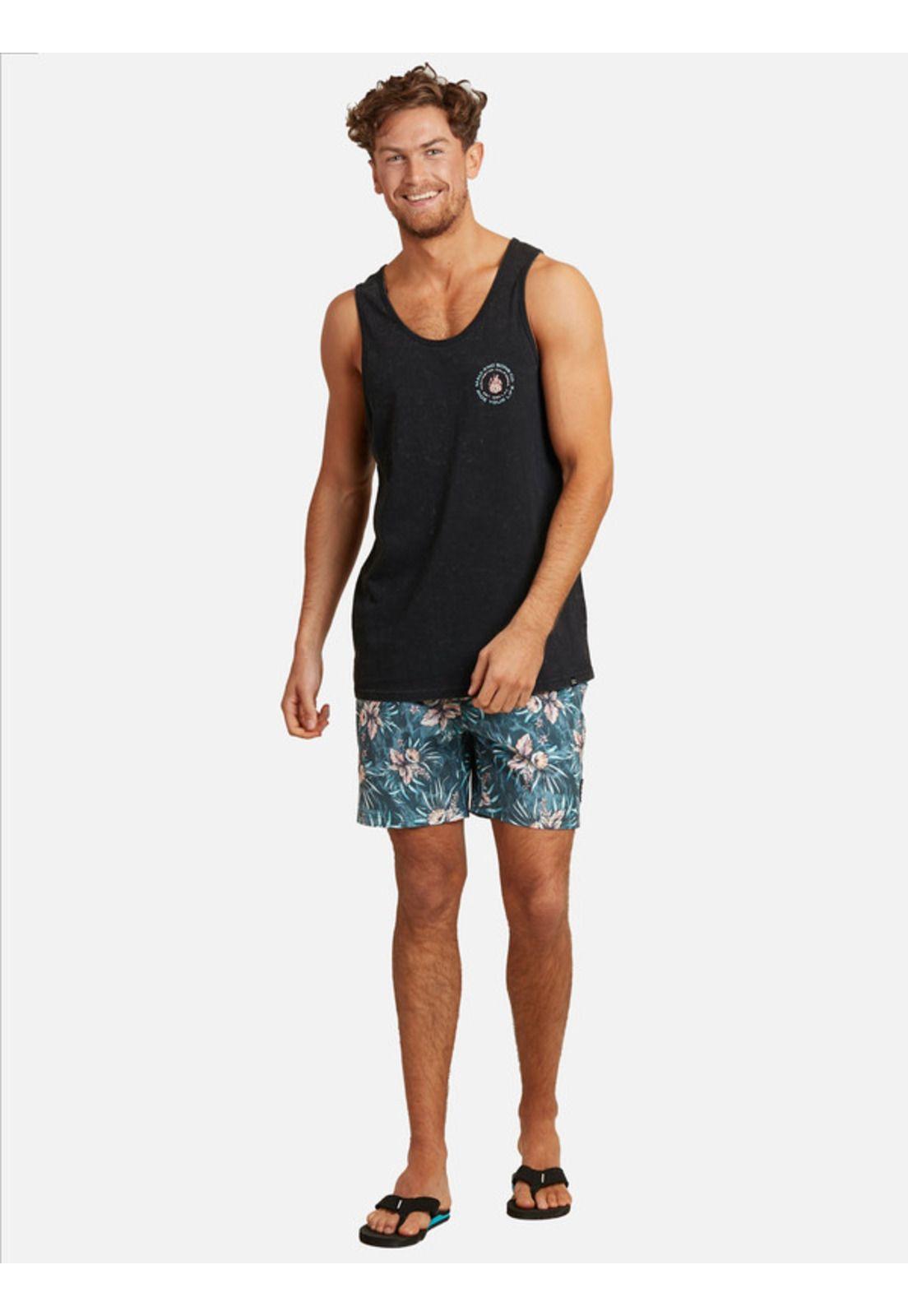 Polera Sm Maui & Sons Surf Process Tanks Negro Hombre Maui and sons-3
