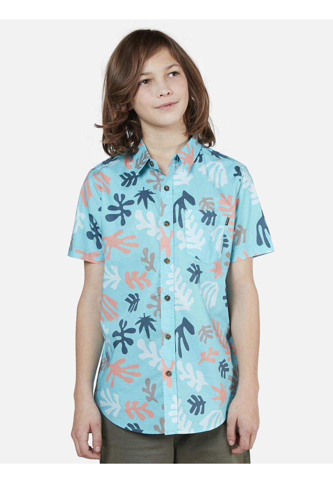 Camisa Juvenil Turquesa 5C940-MV22 Maui and Sons-0