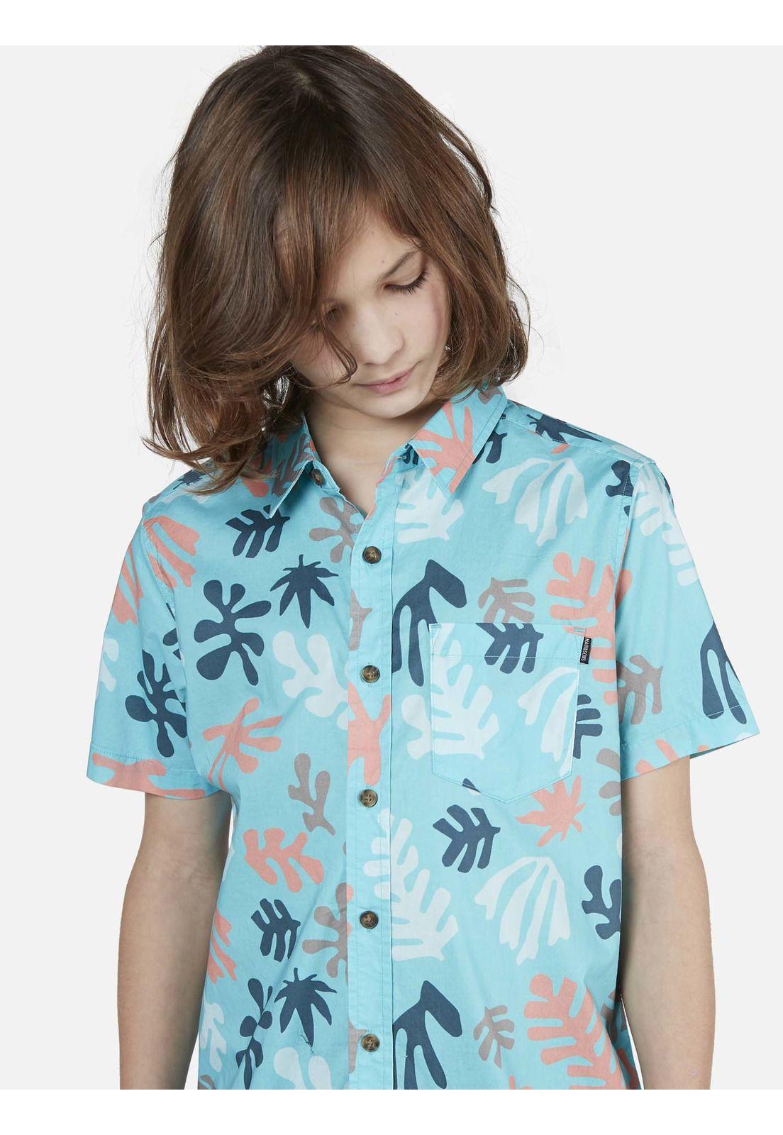 Camisa Juvenil Turquesa 5C940-MV22 Maui and Sons-2